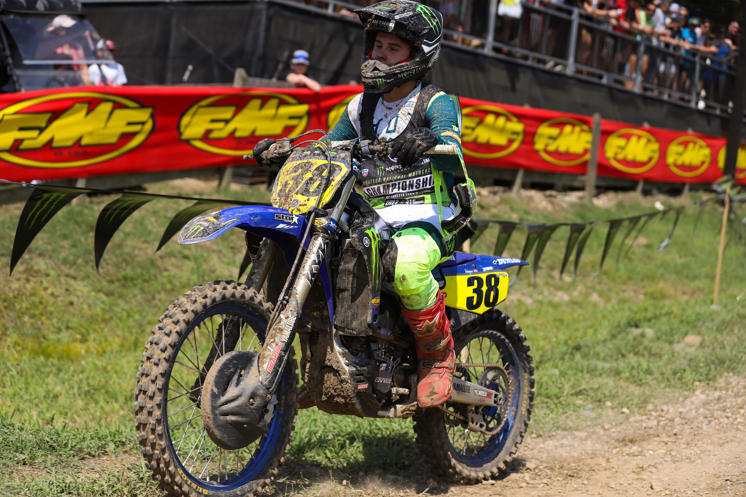 Haiden Deegan pulls off the course.