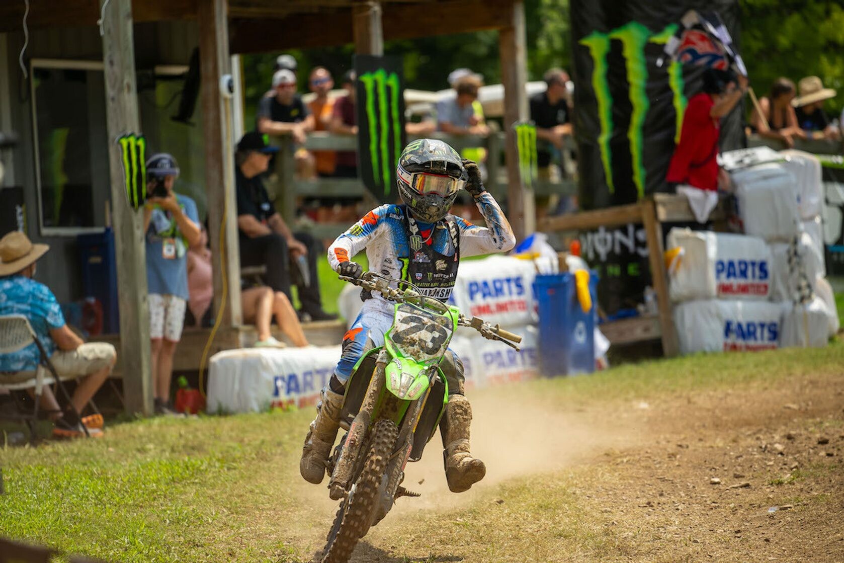 Ryder DiFrancesco rode away with a moto 1 win.