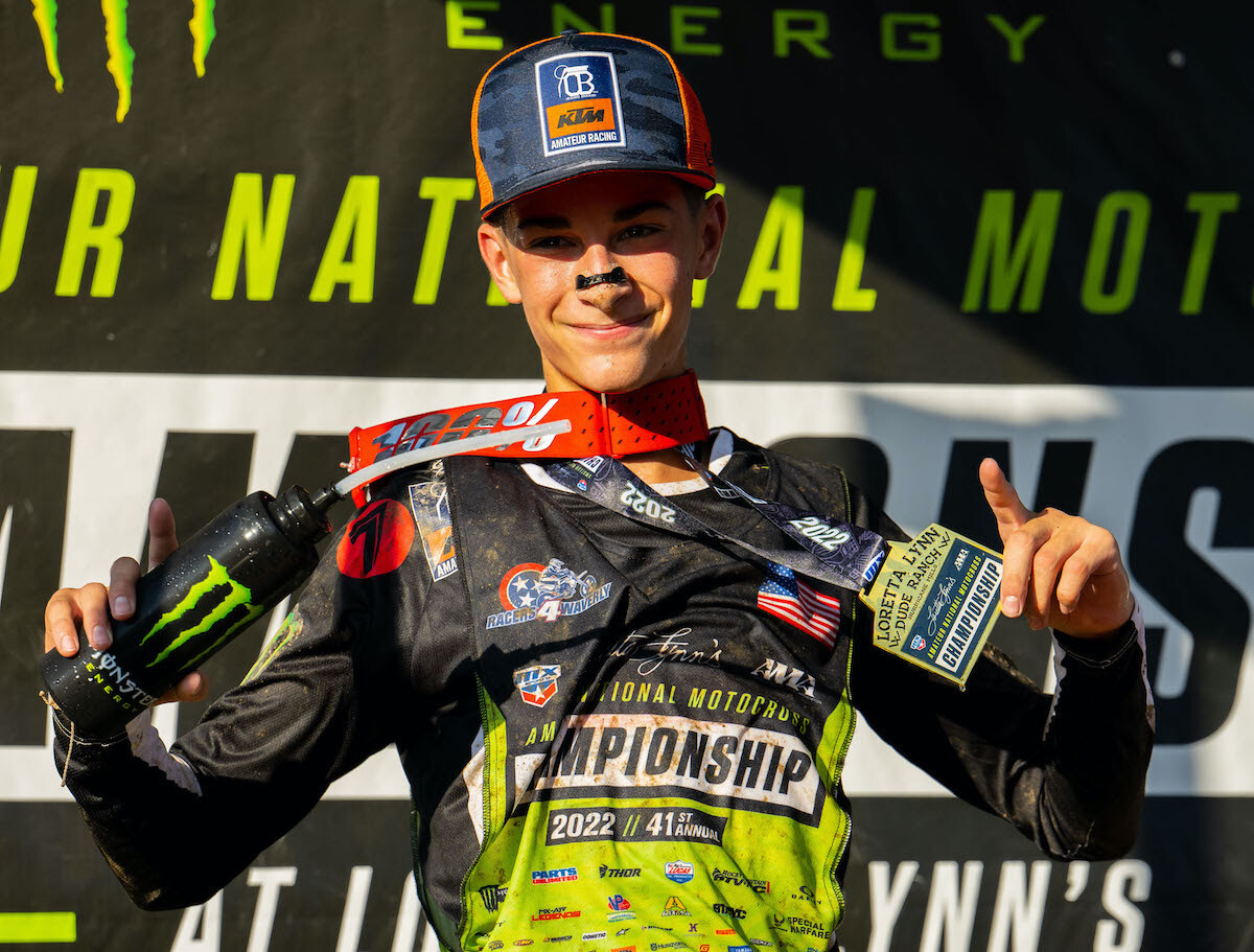 Jeremy Fappani was at the forefront of both Supermini motos and grabbed the moto win in Supermini 1.
