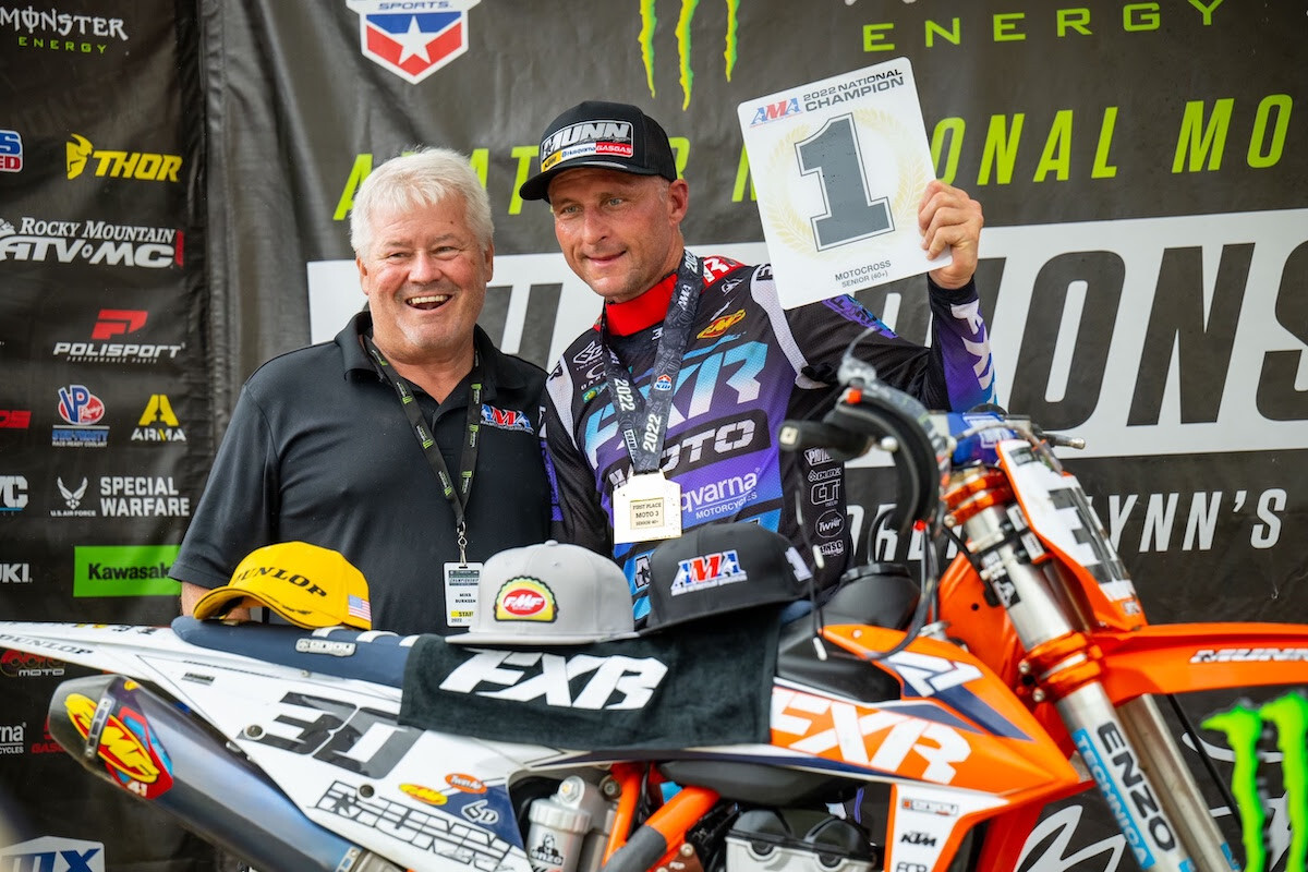 Mike Brown went undefeated en route to the Senior (40+) and Masters (50+) titles.