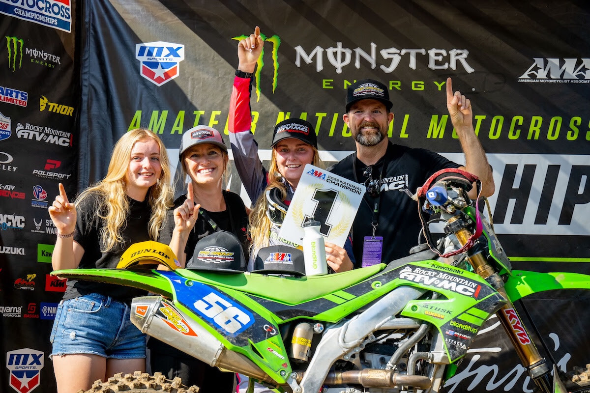 Sophia Phelps successfully defended her championship in WMX.