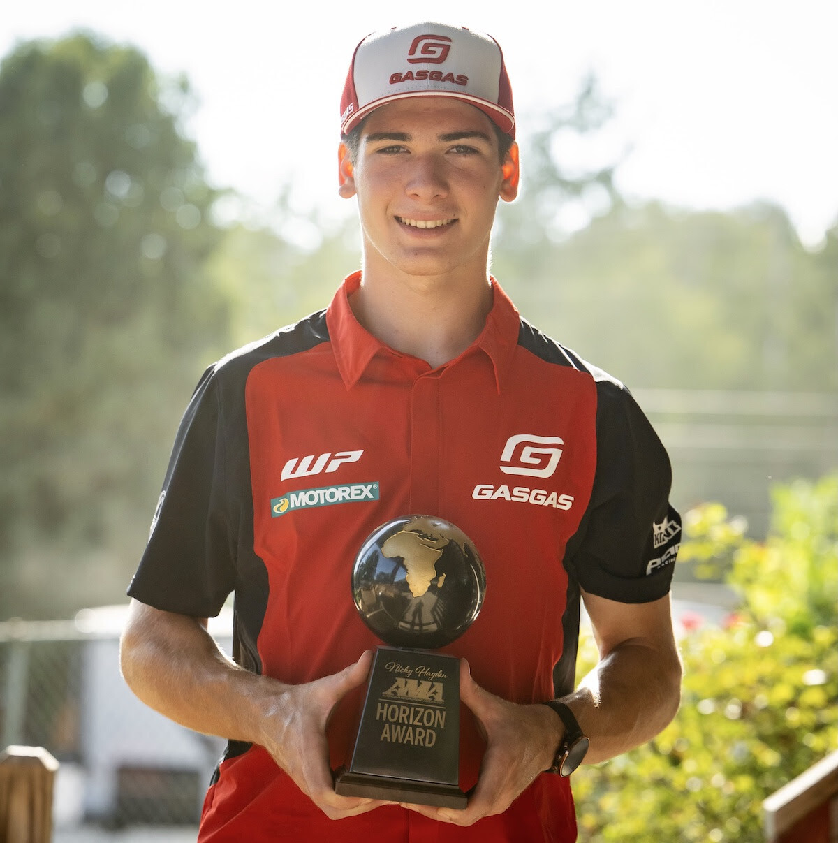 Caden Braswell was named the Nicky Hayden AMA Motocross Horizon Award recipient.