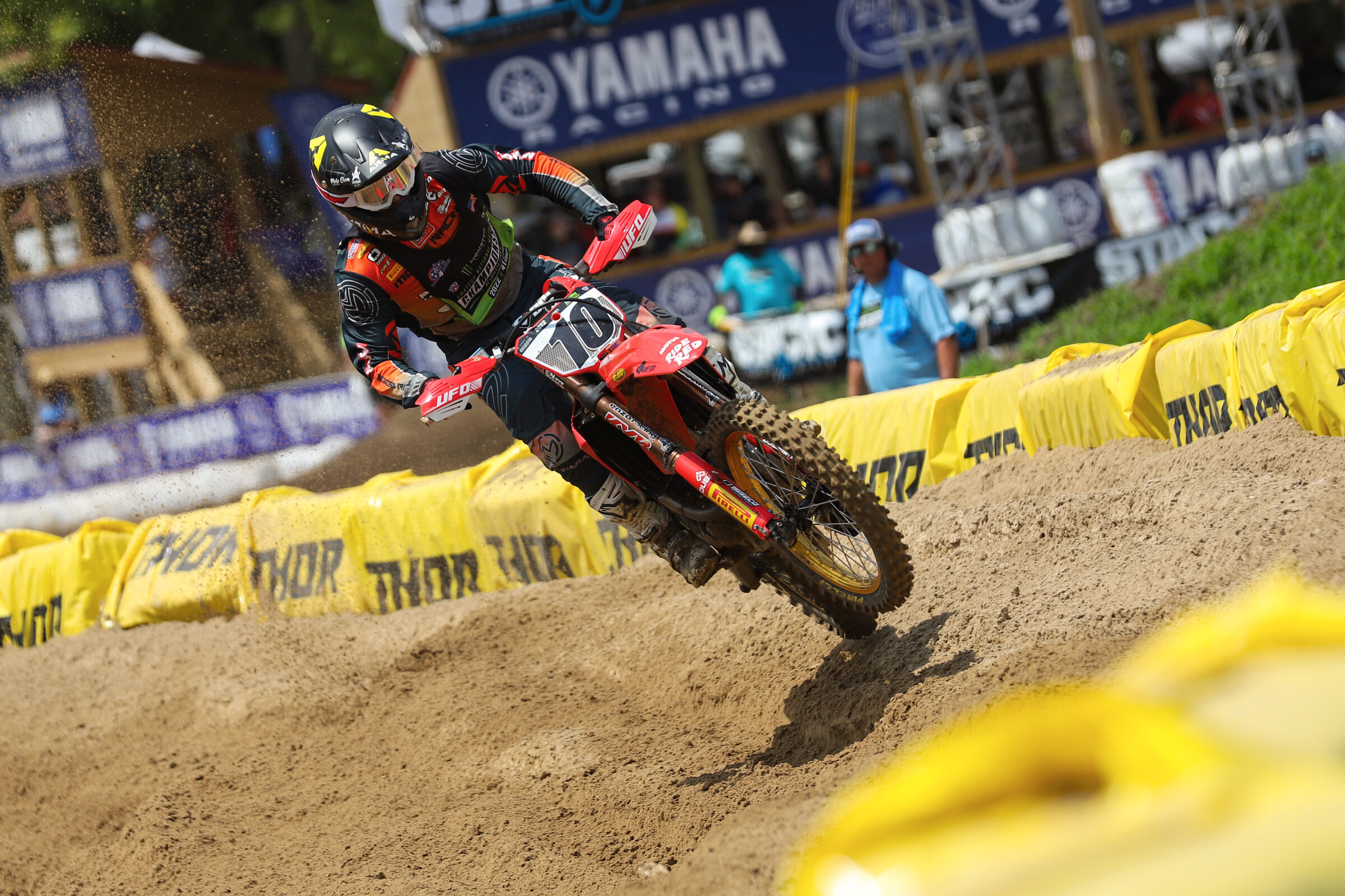 Heath Harrison in the first 250 Pro Sport moto of the week.
