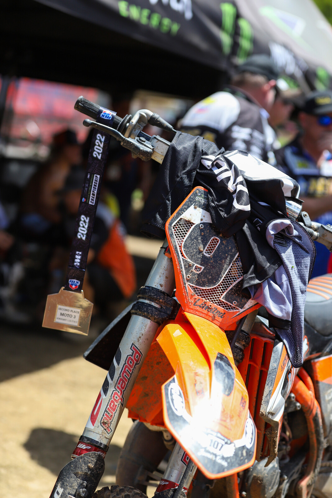 Noah Stevens' post-race hardware.