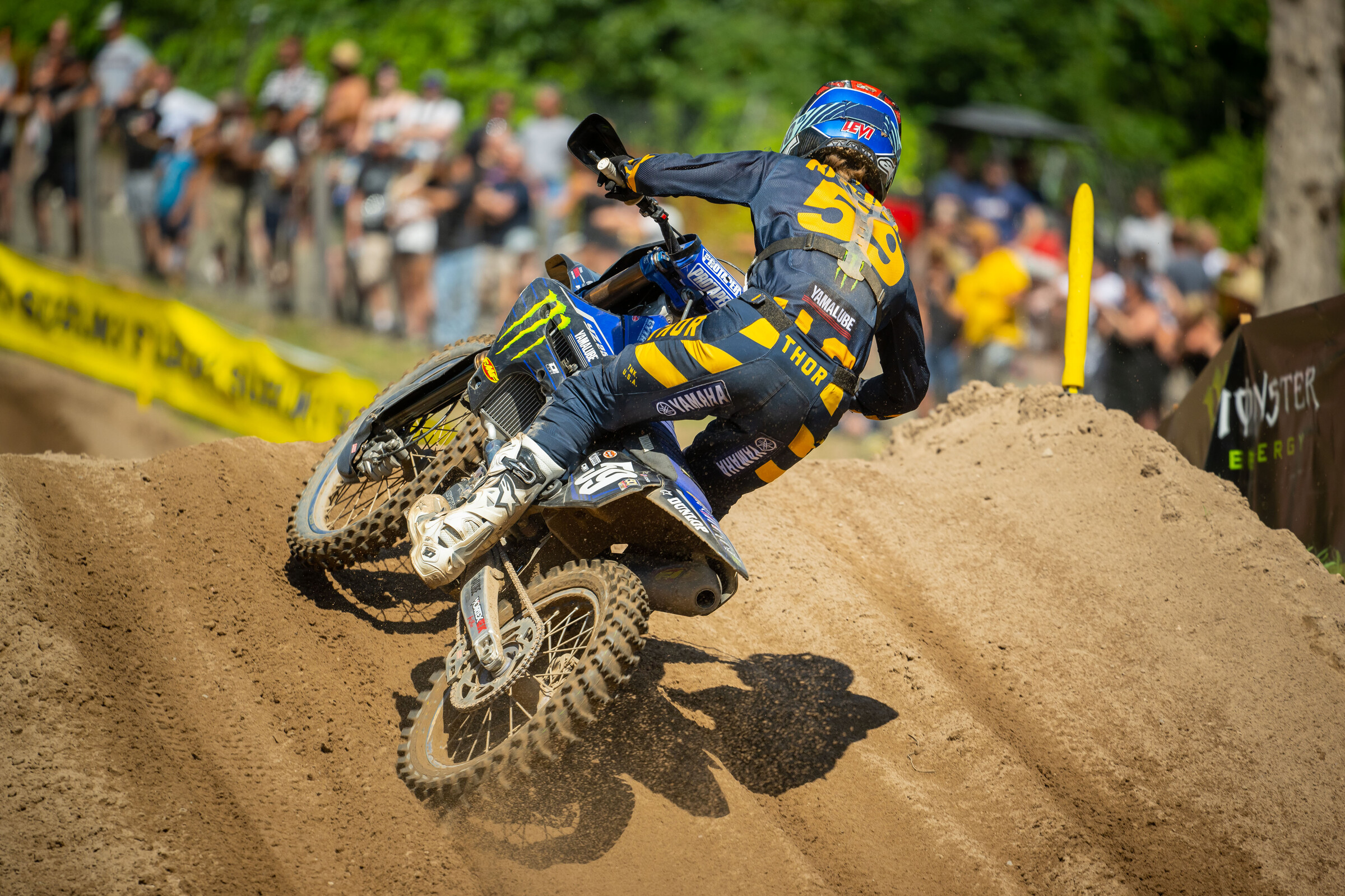 Levi Kitchen last racing at the Southwick National before a broken wrist during the following week.