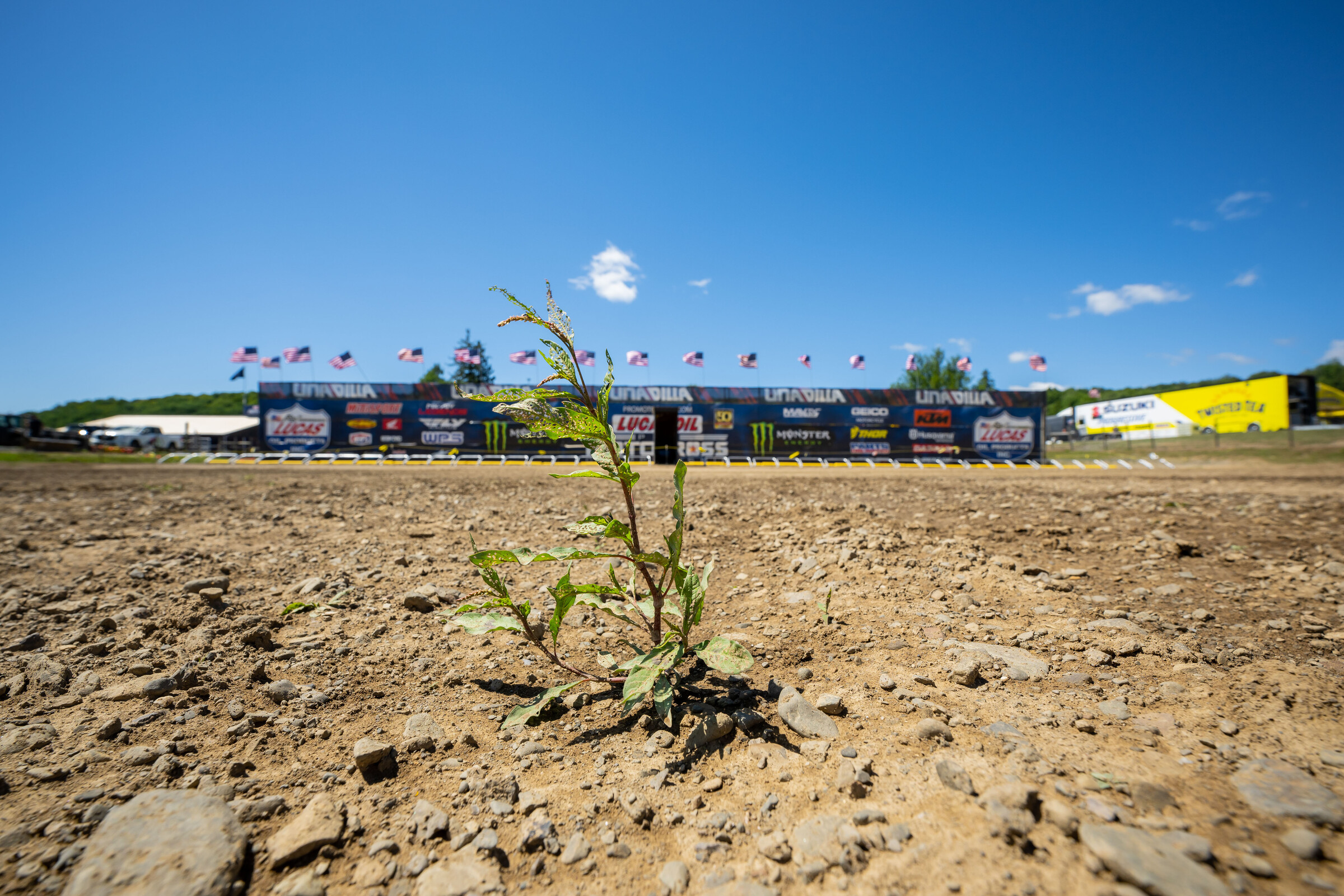 It was an unusually dry and hardpacked surface at Unadilla last weekend.