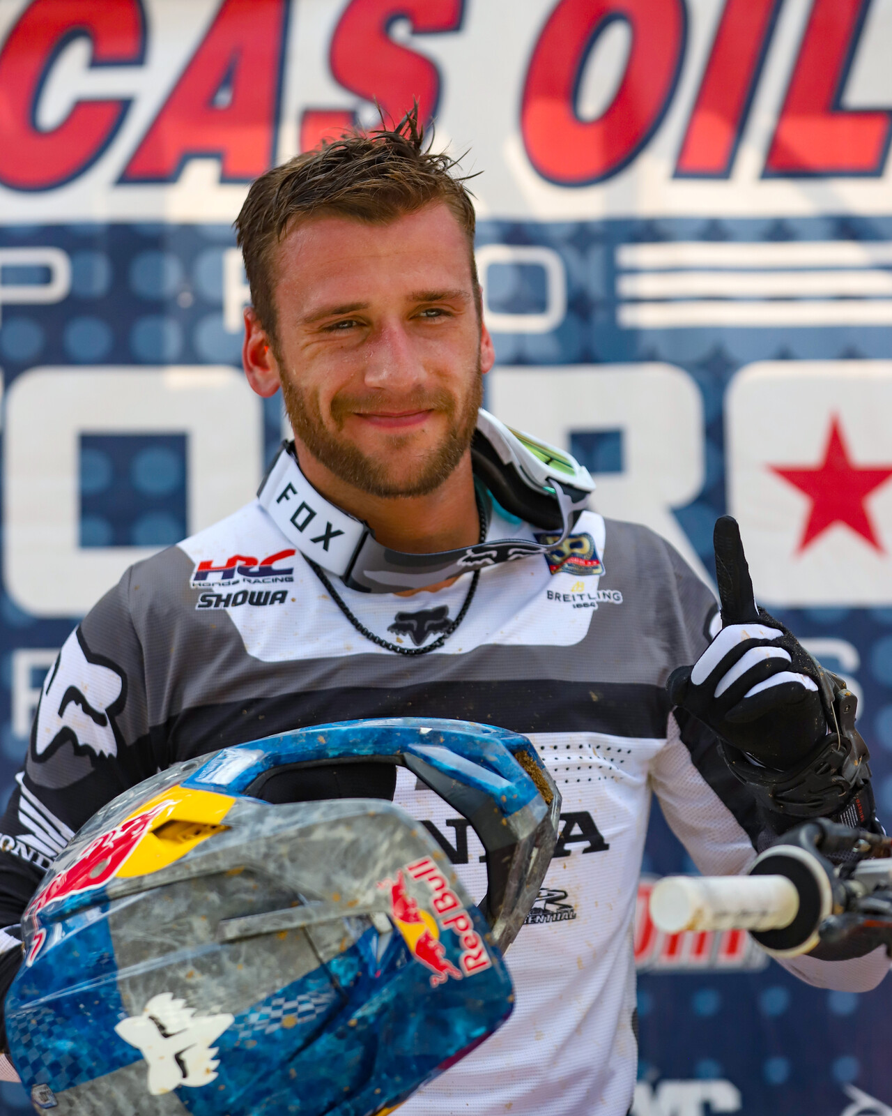 Ken Roczen claims the top 450 Class qualifying spot.