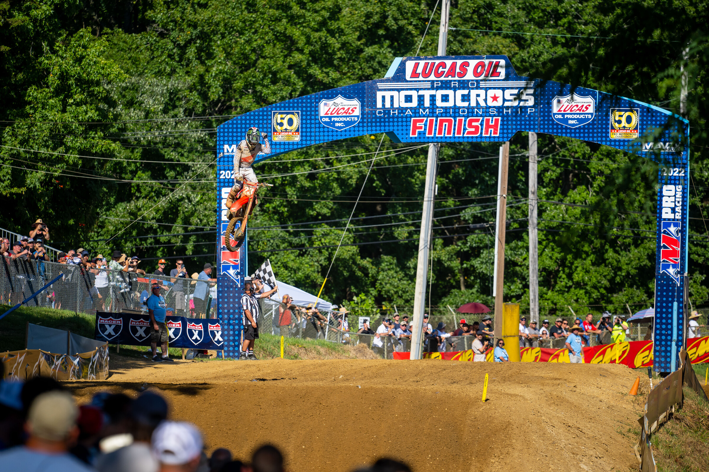 Sexton winning the second moto.
