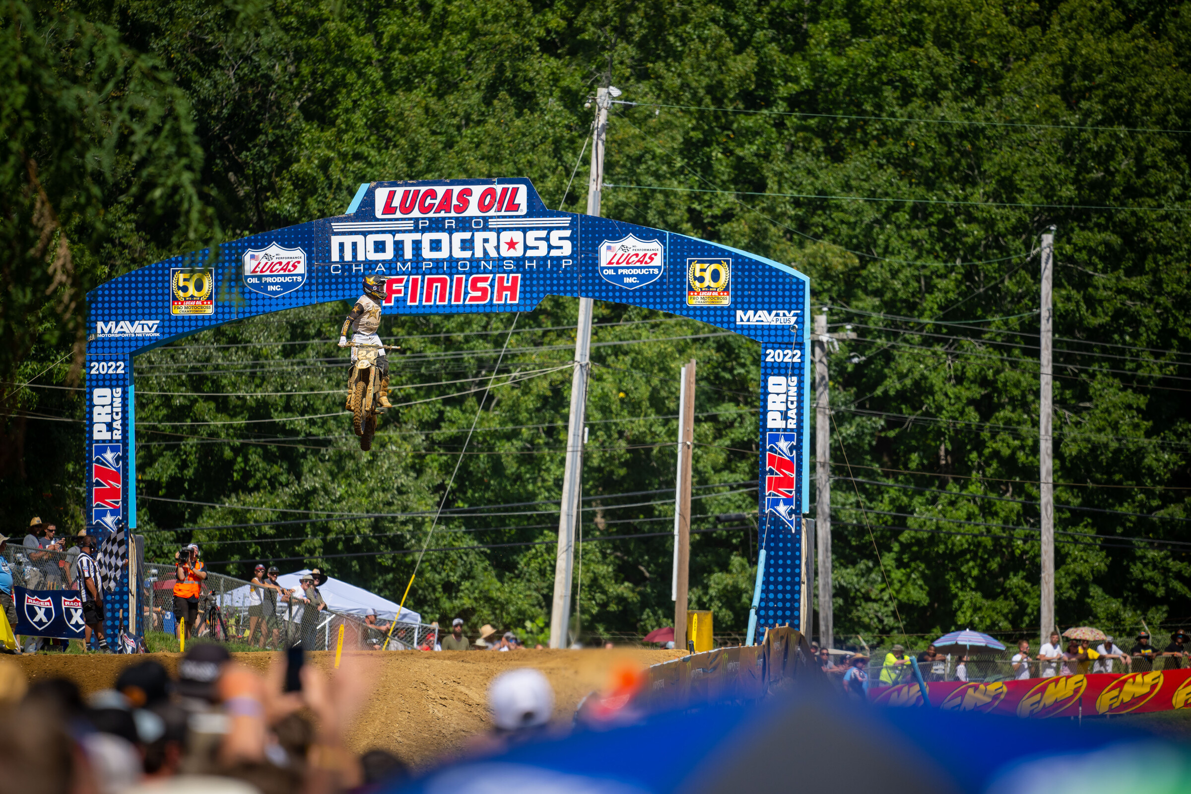 RJ Hampshire captured his first win of the season.