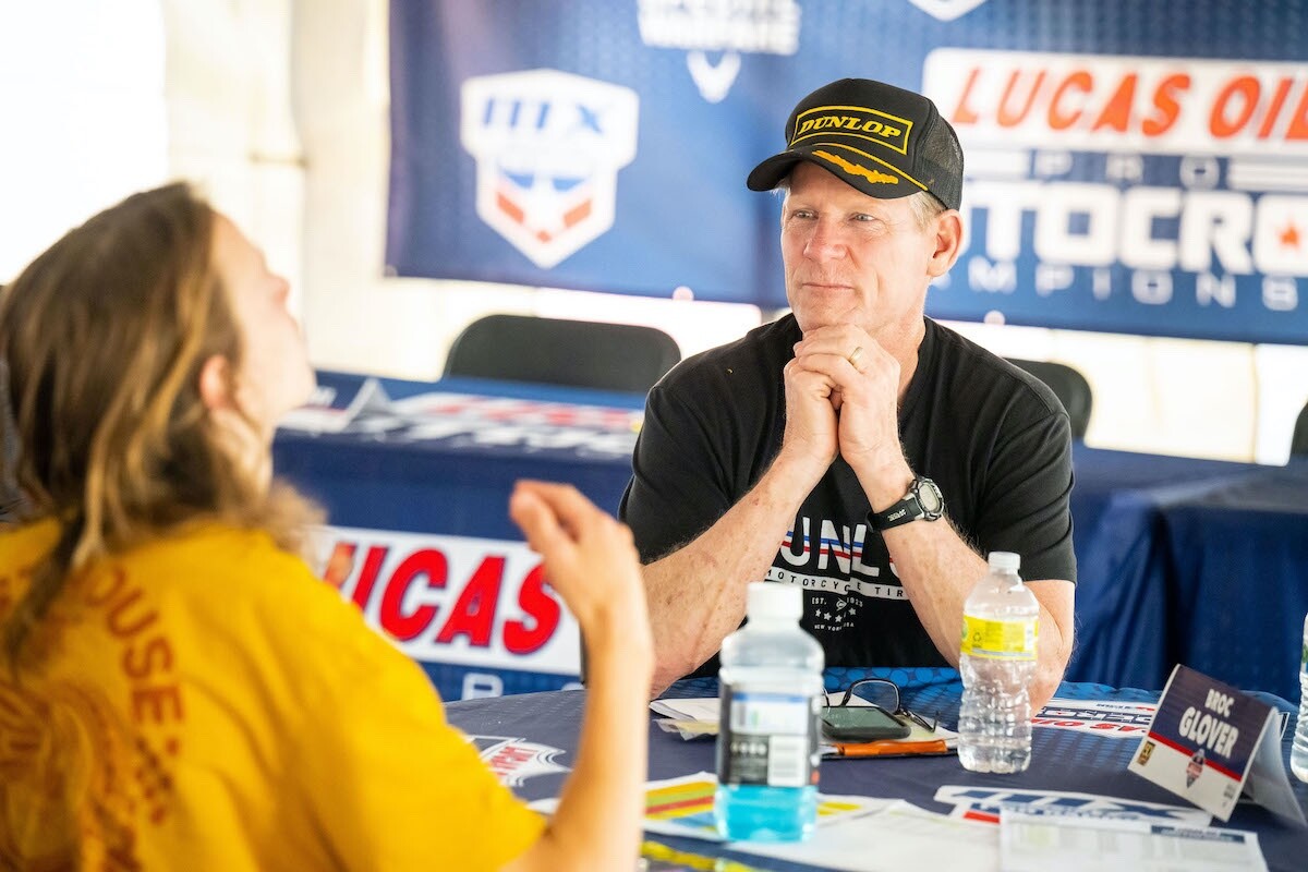 Retired racer Broc Glover will be one of the rider coaches for the Moto Combine.