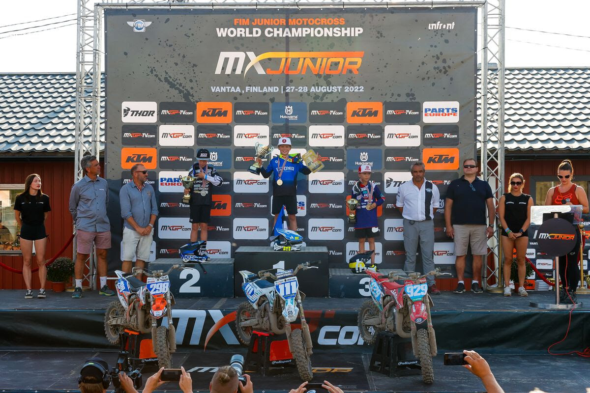 65cc FIM World Cup Podium
