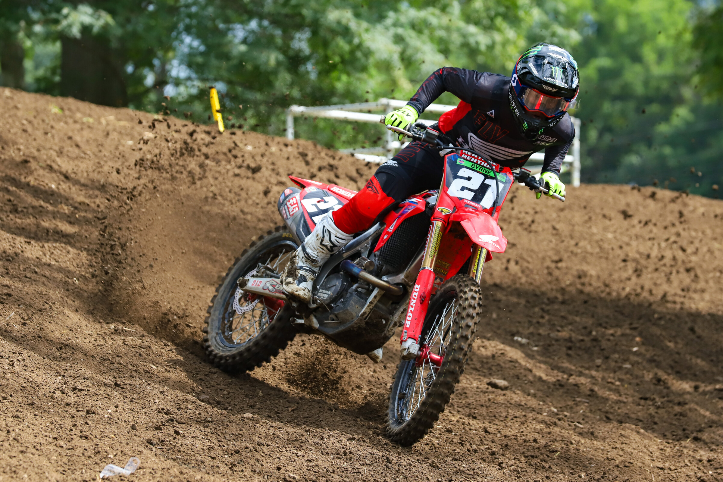 Chance Hymas at the MX Sports Pro Racing Scouting Moto Combine at Ironman Raceway.