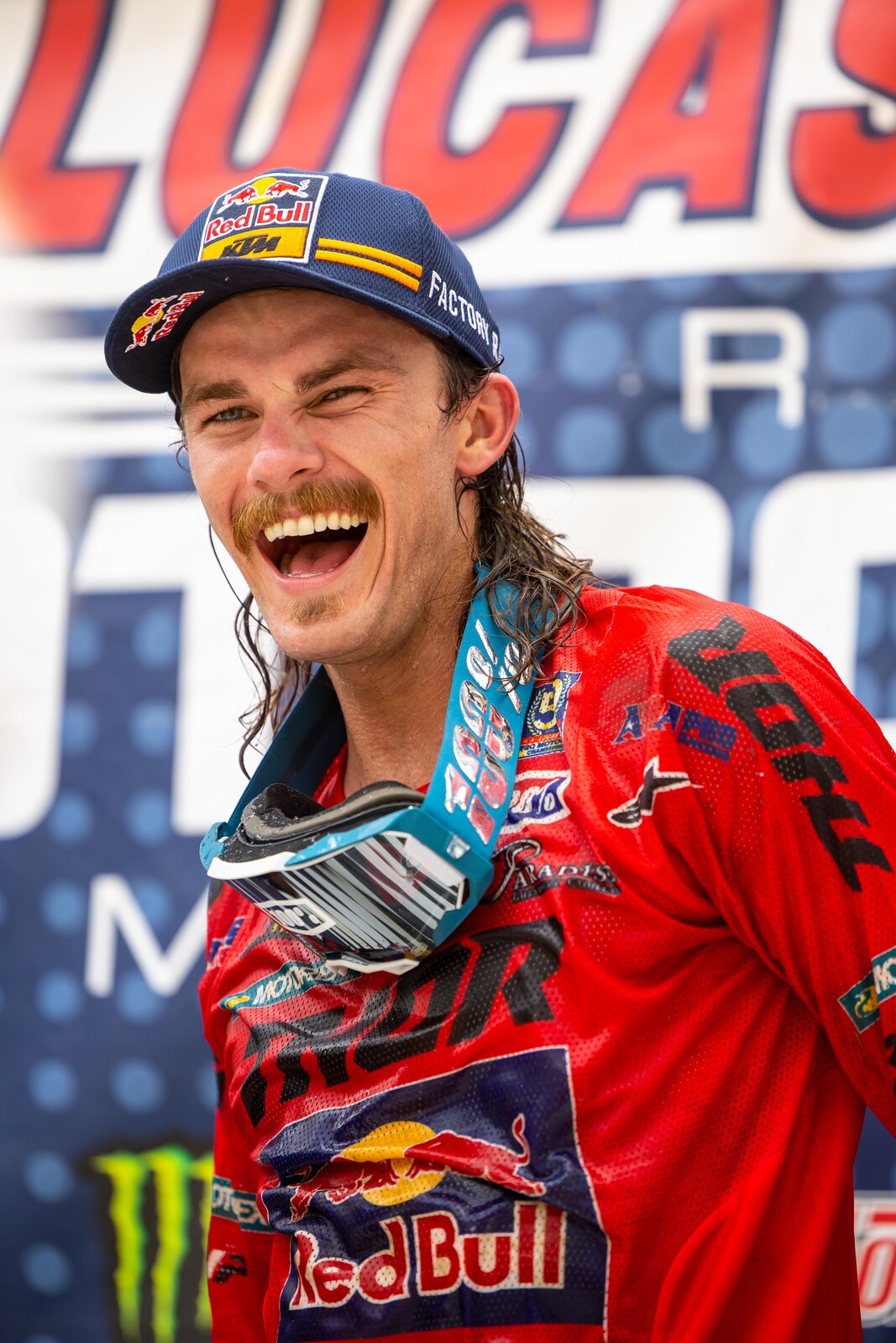 All smiles for Aaron Plessinger on the podium.