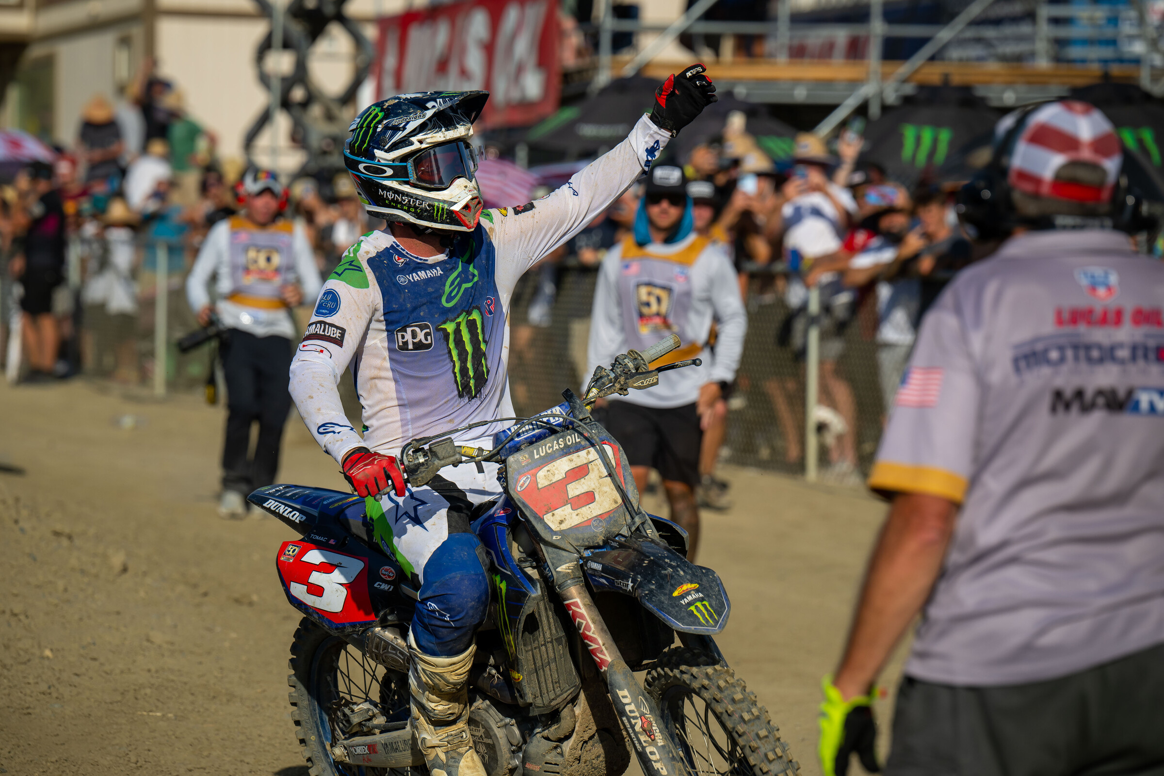 Eli Tomac is now a four time 450 class Pro Motocross champion.