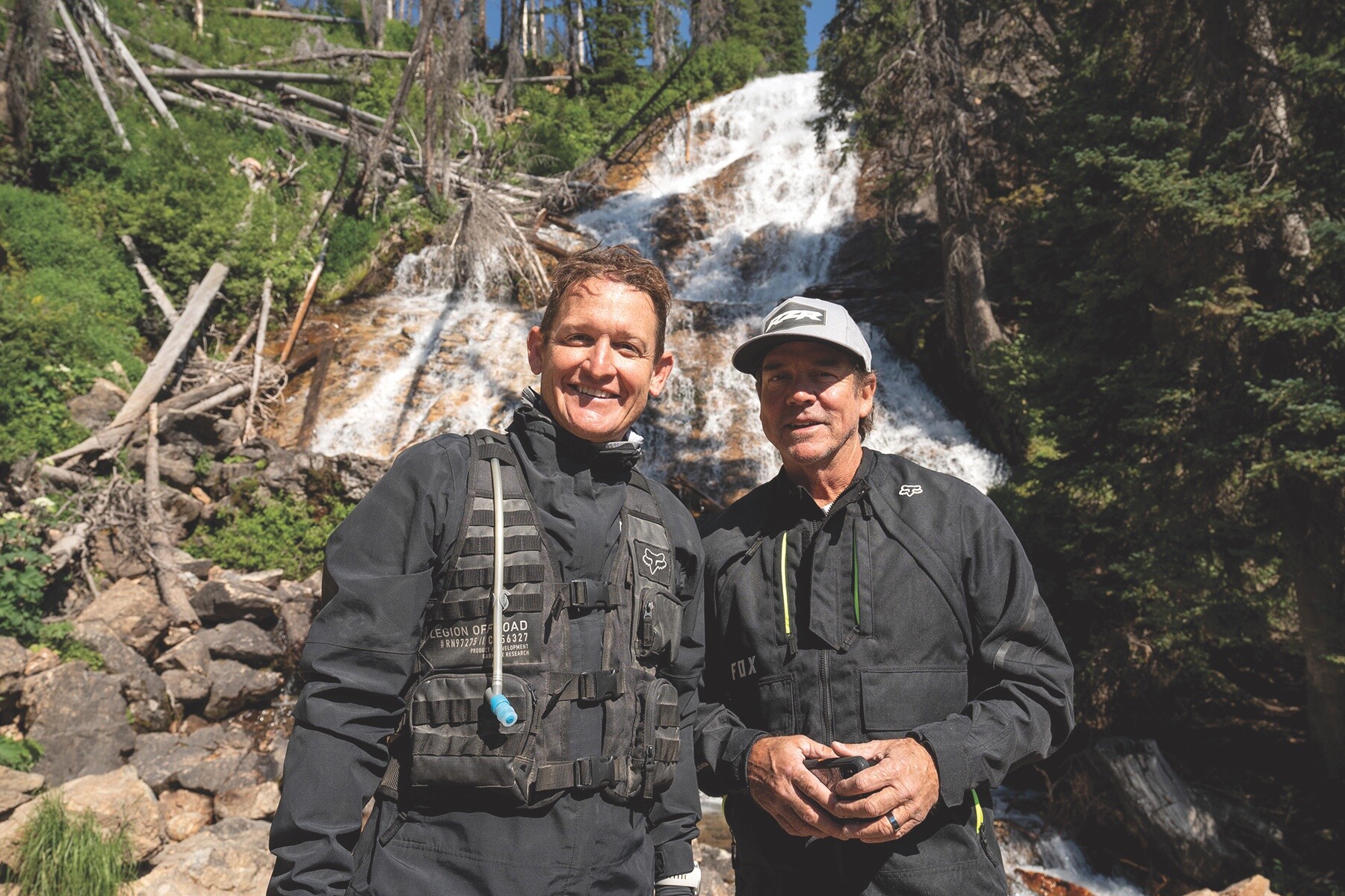 RC and Jimmy Keys at Skalkaho Falls, Montana