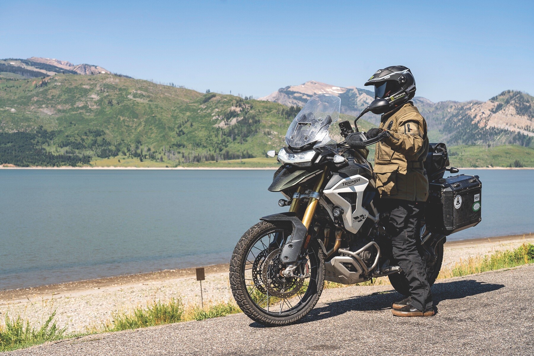 Carmichael does a little part-time modeling and riding.