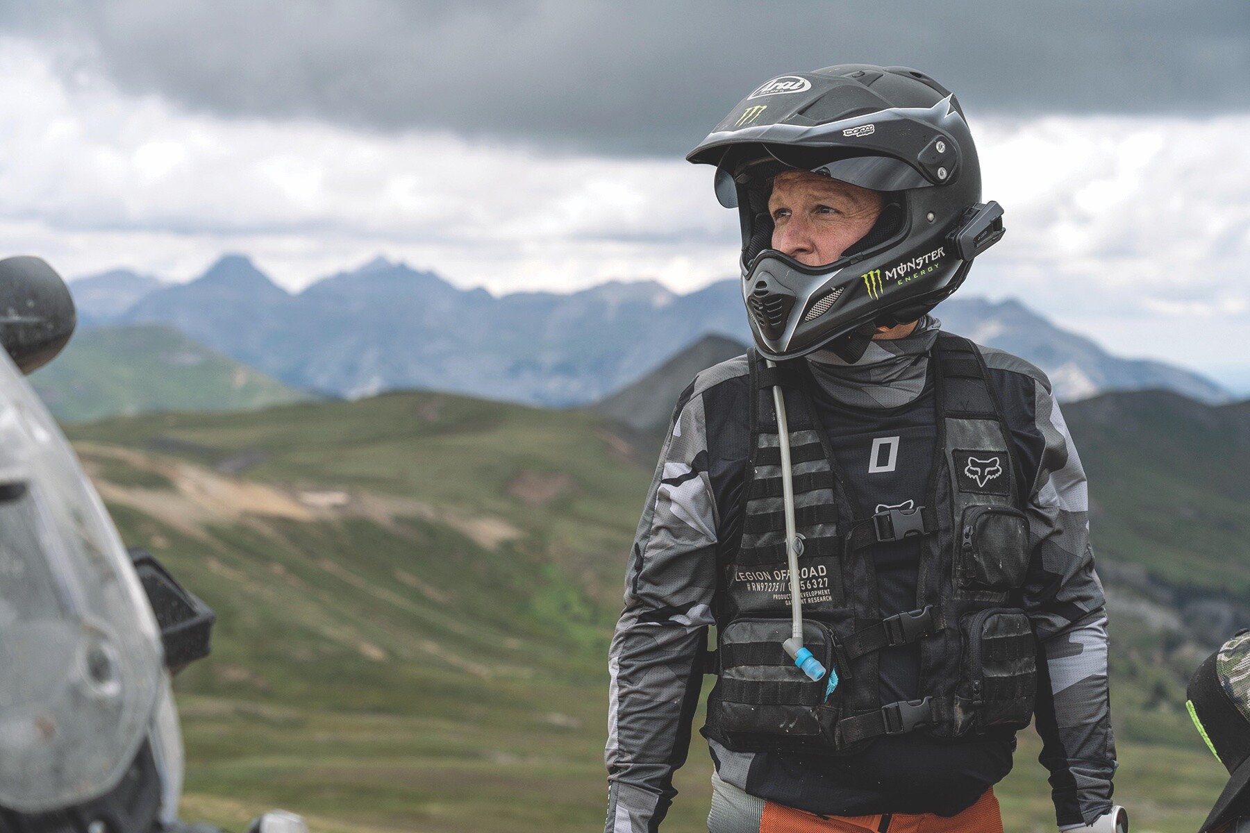 The GOAT takes in the incredible Colorado views