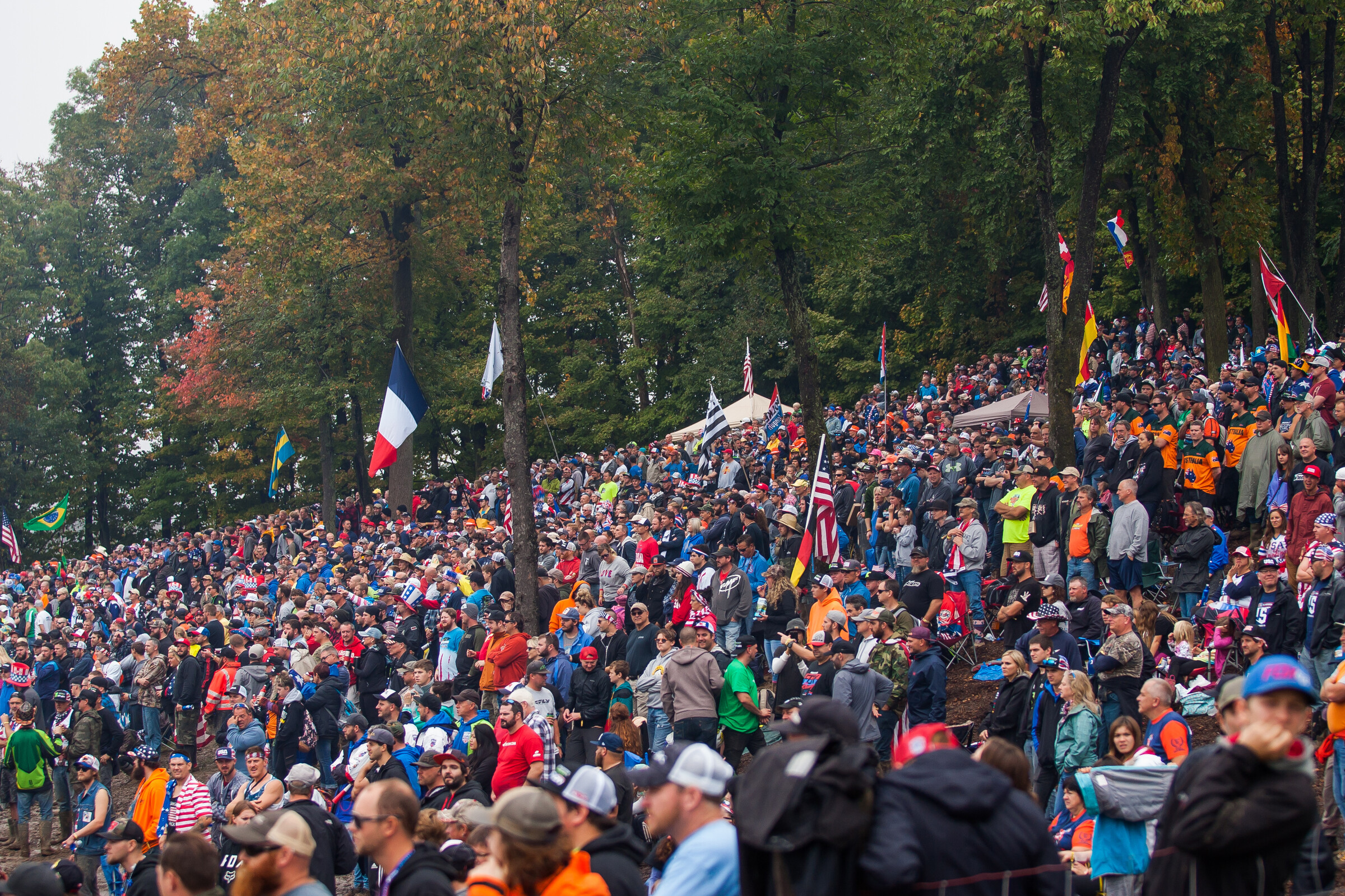 Fans at the 2018 Motocross of Nations in Michigan.