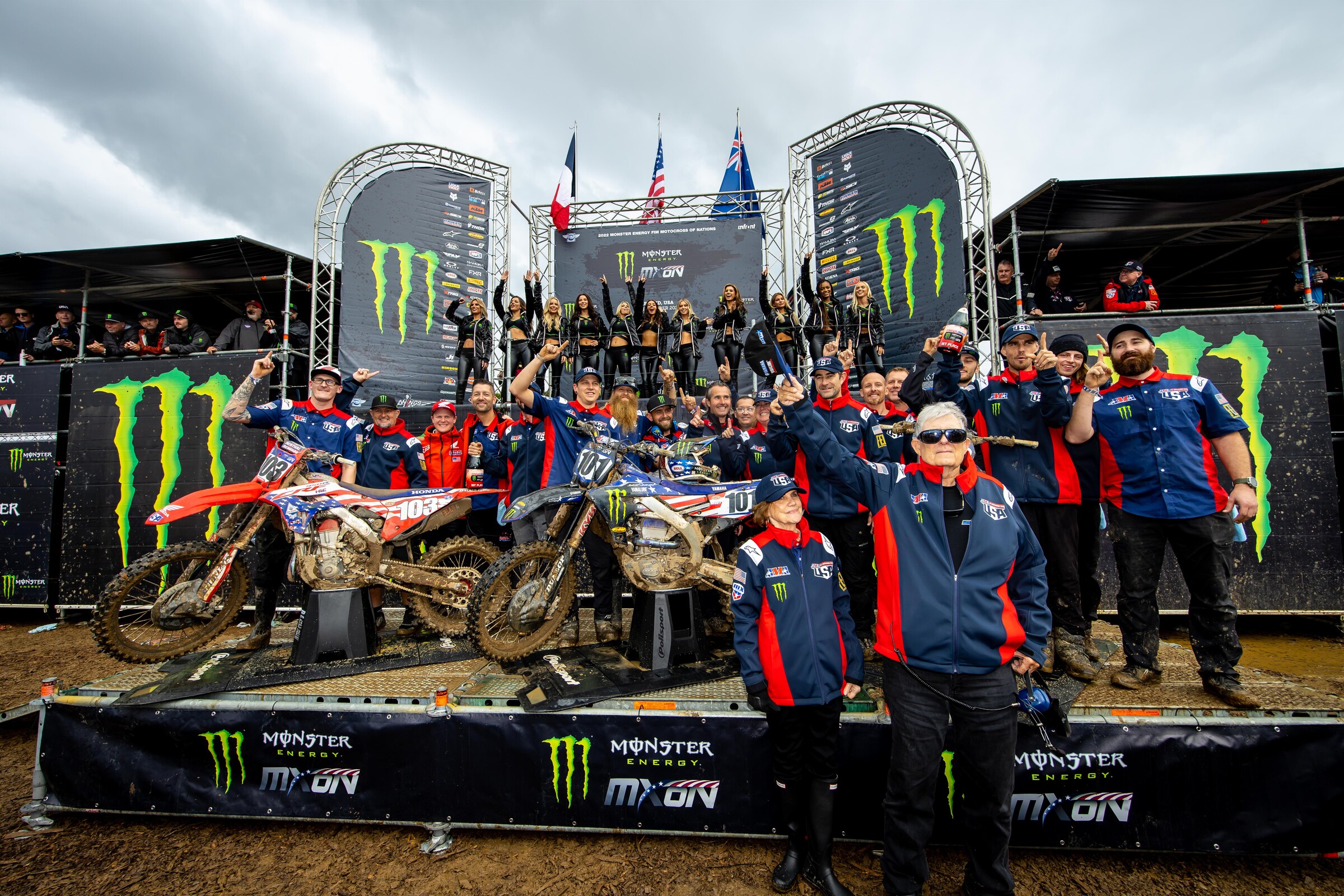 Team USA celebrates.