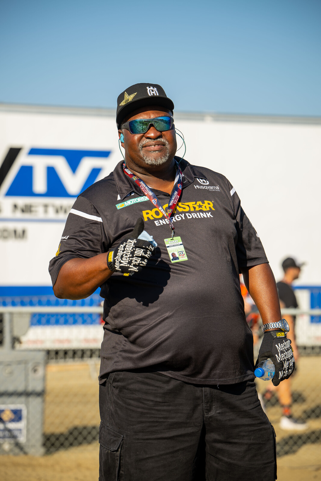 Big James was glad to have both boys back at the races. 