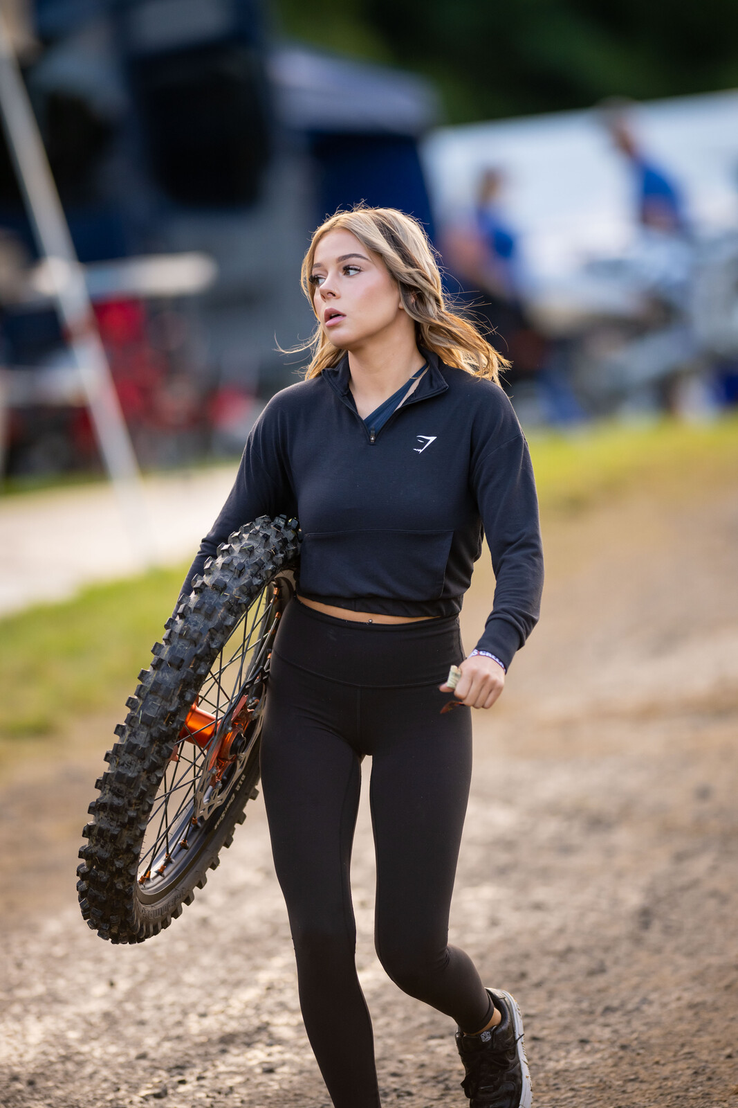 Early-morning tire service  delivery.