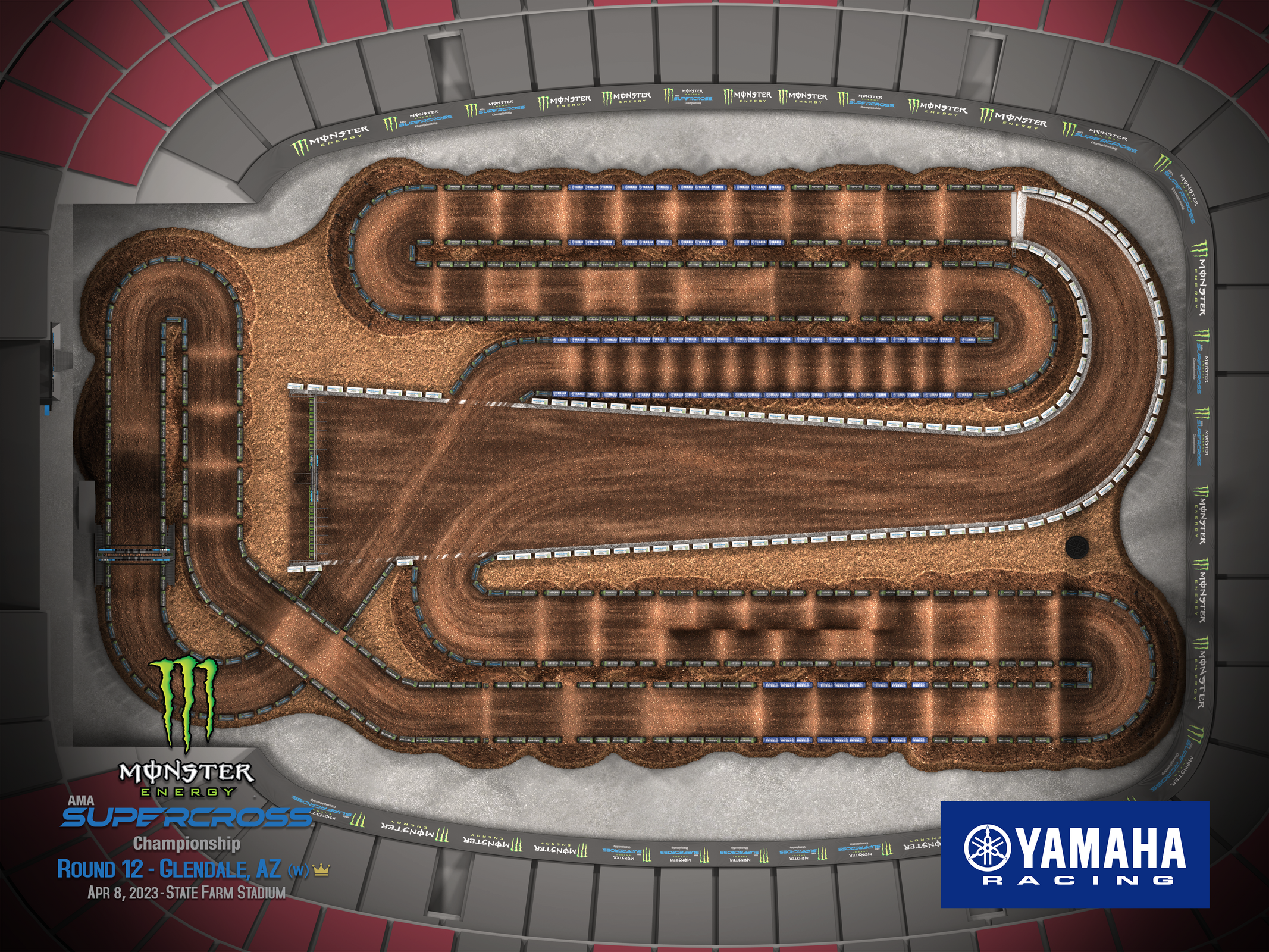 2023 Monster Energy AMA Supercross Track Maps - Racer X