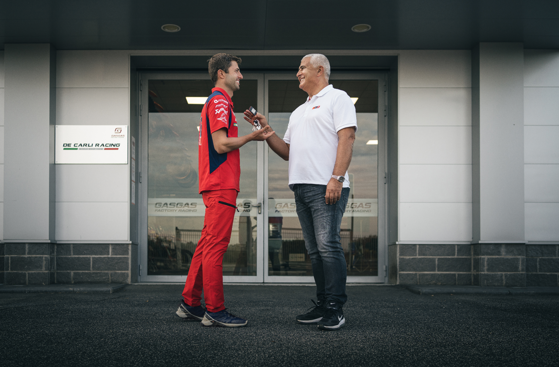 Davide De Carli and his father Claudio De Carli.