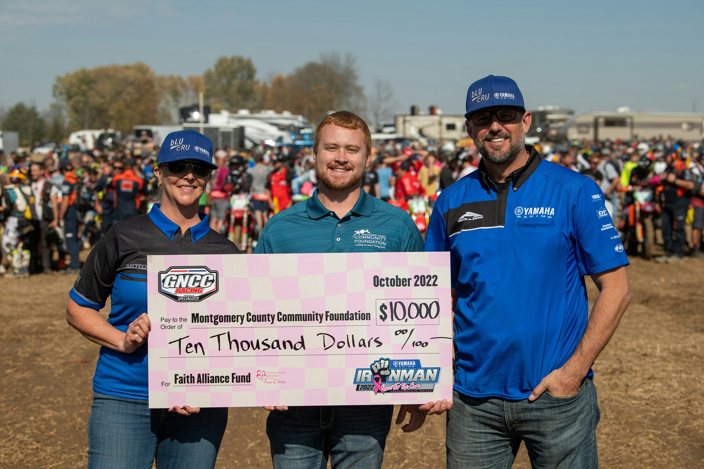 Yamaha Racing Ironman GNCC Produces $10,000 Towards Breast Cancer Awareness