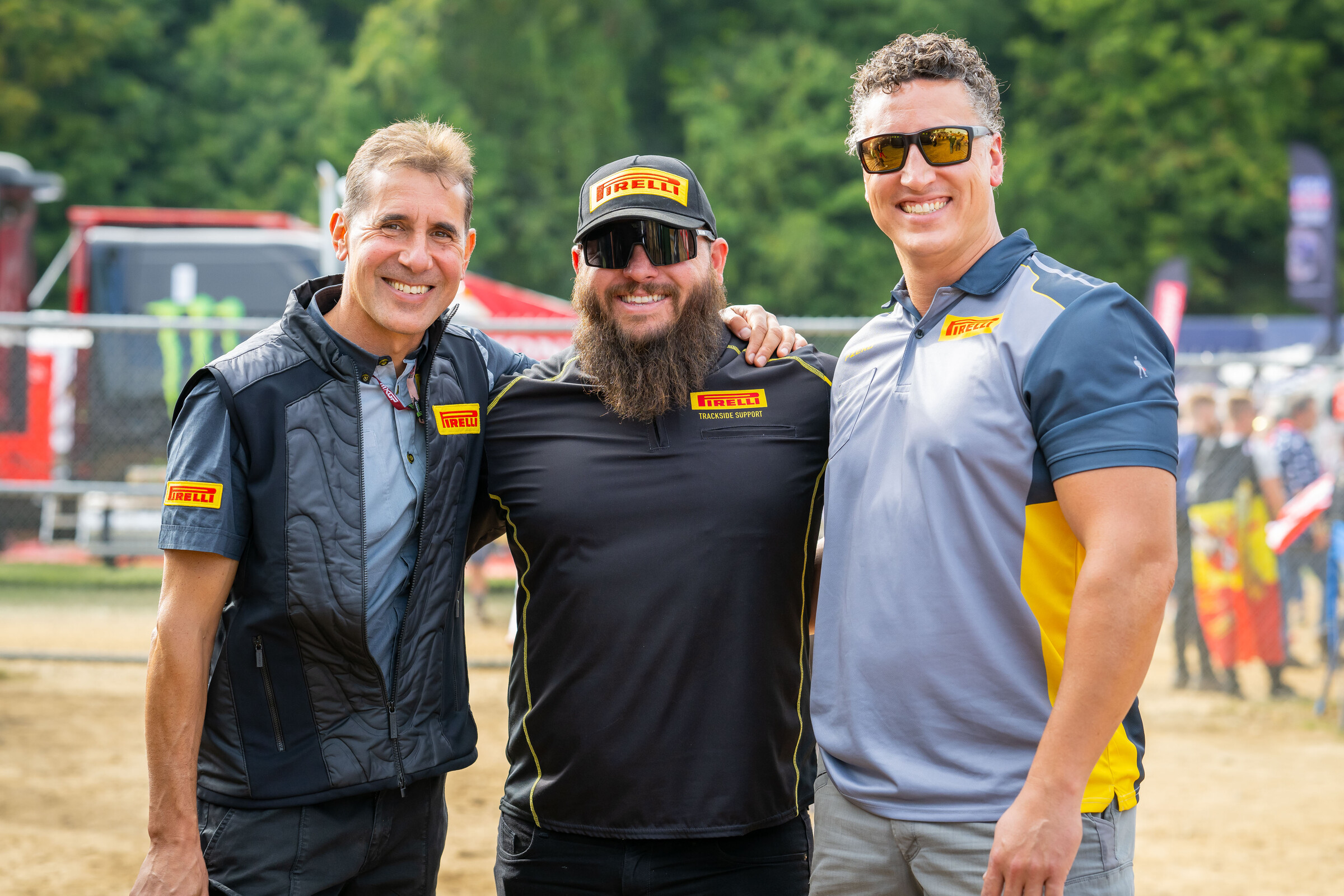 Team Pirelli’s Luca, Jon,  and Nicholas.