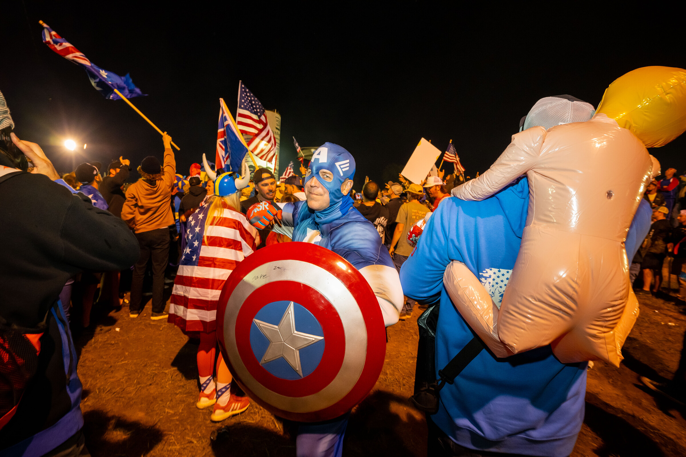 Captain America (and every other superhero) was there for Team USA.