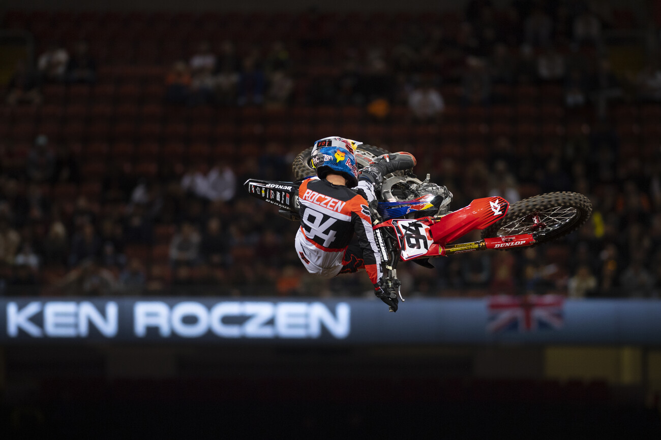 Ken Roczen is the reigning FIM World Supercross Champion.