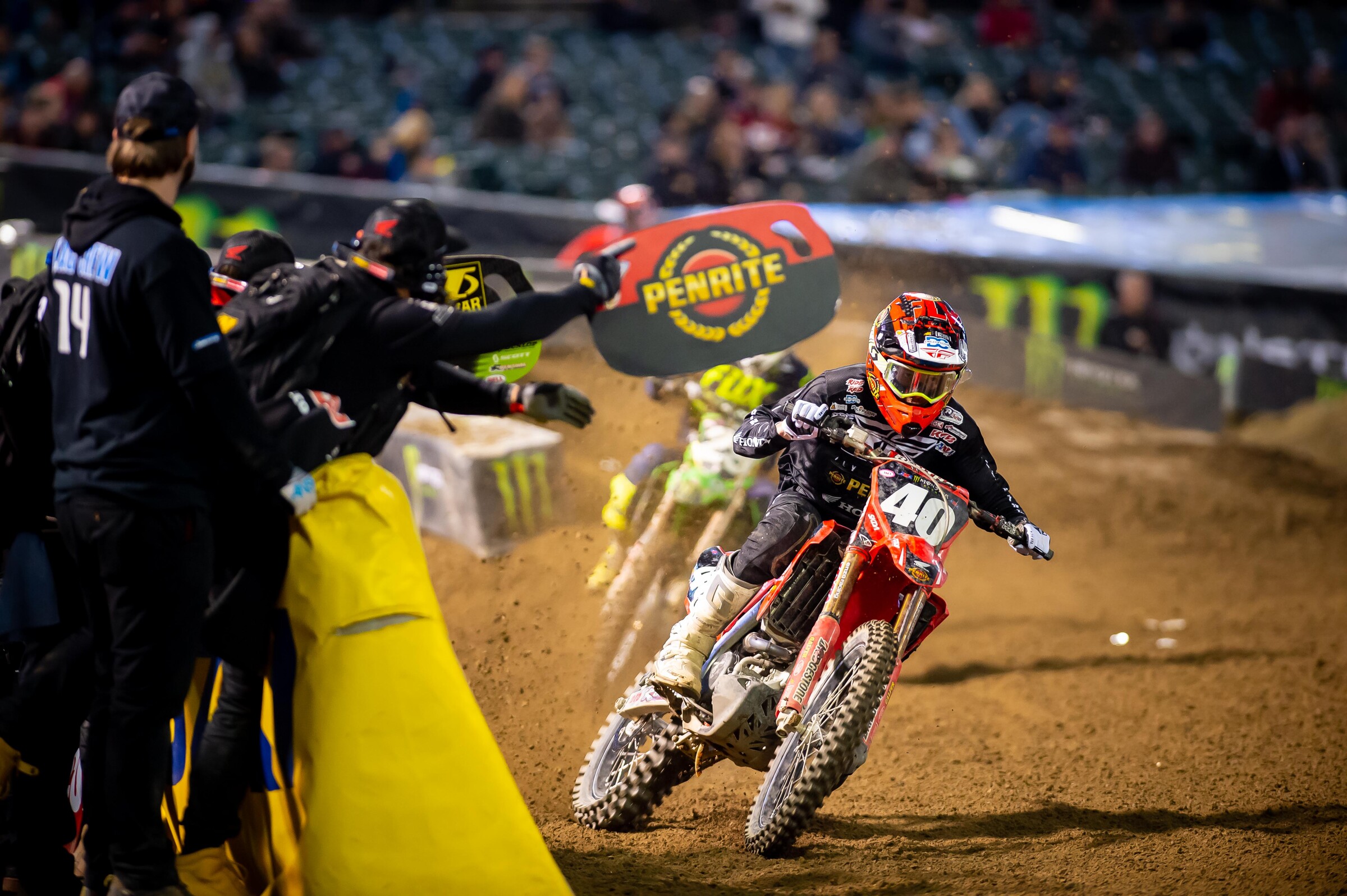 Nate Alexander with Mitchell Oldenburg in 2020.