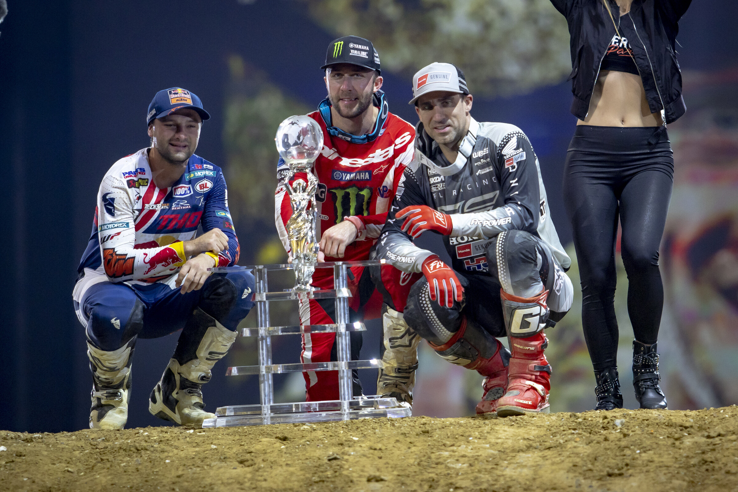 Cooper Webb, Eli Tomac, and Brayton