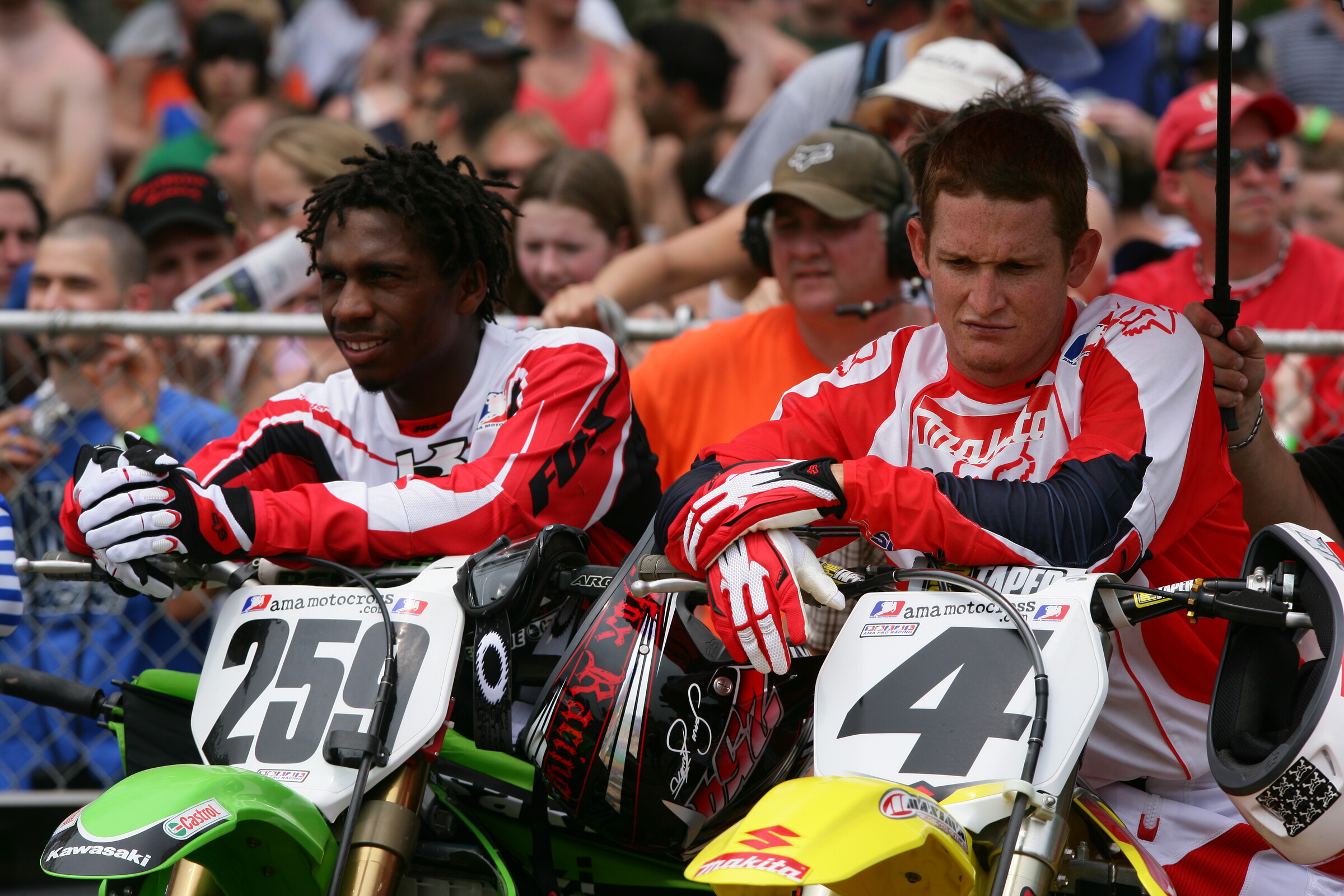 James Stewart and Ricky Carmichael.