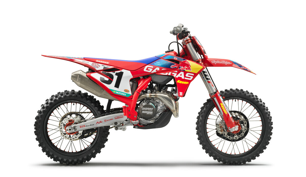 The 2023 GasGas MC 450F Factory Edition.