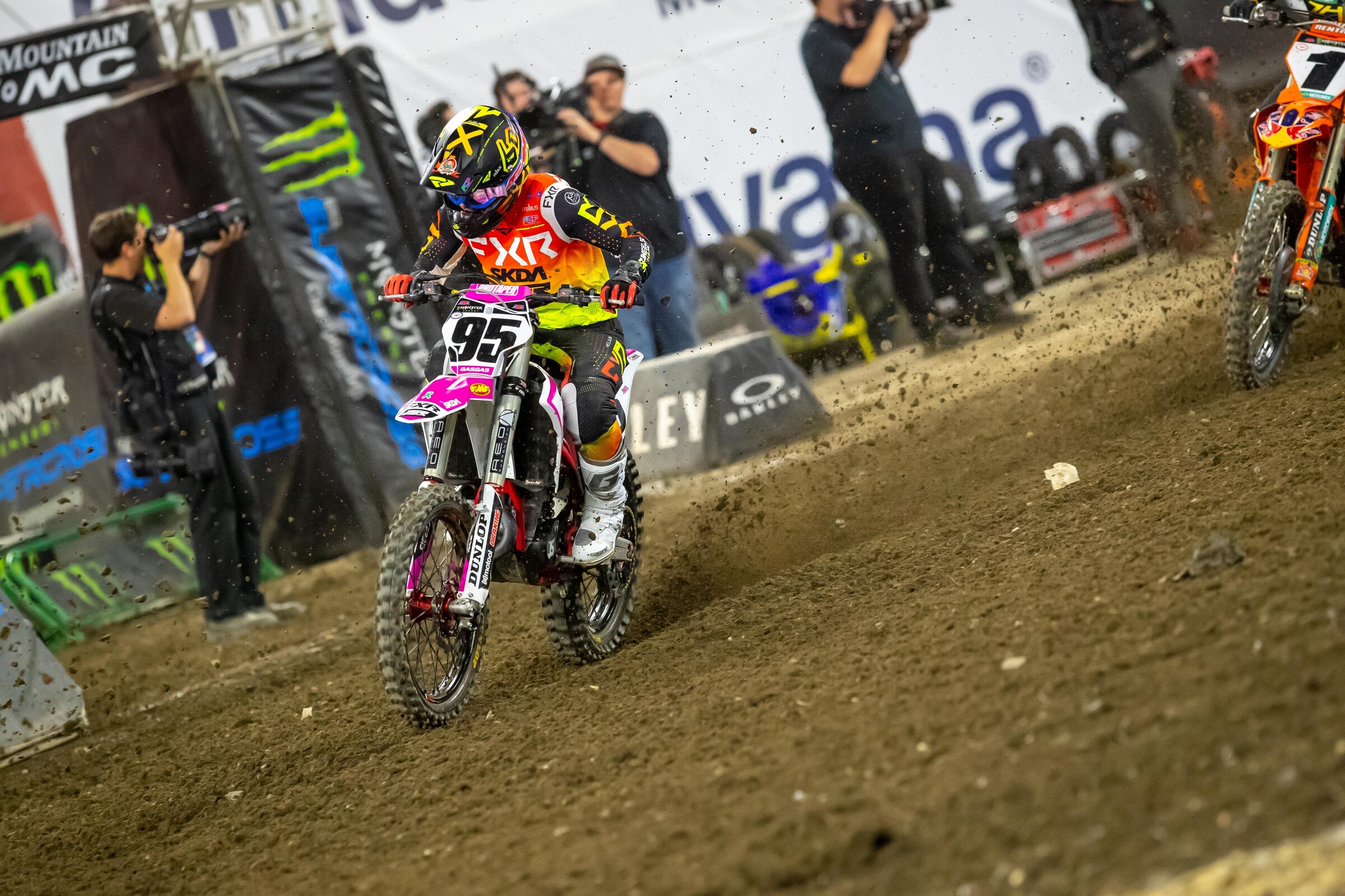 Starling at the Anaheim 3 Supercross.
