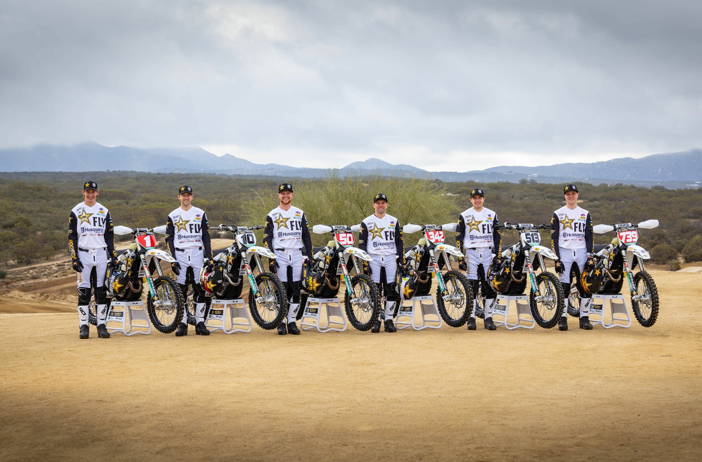 2023 Rockstar Energy Husqvarna Factory Racing off-road lineup