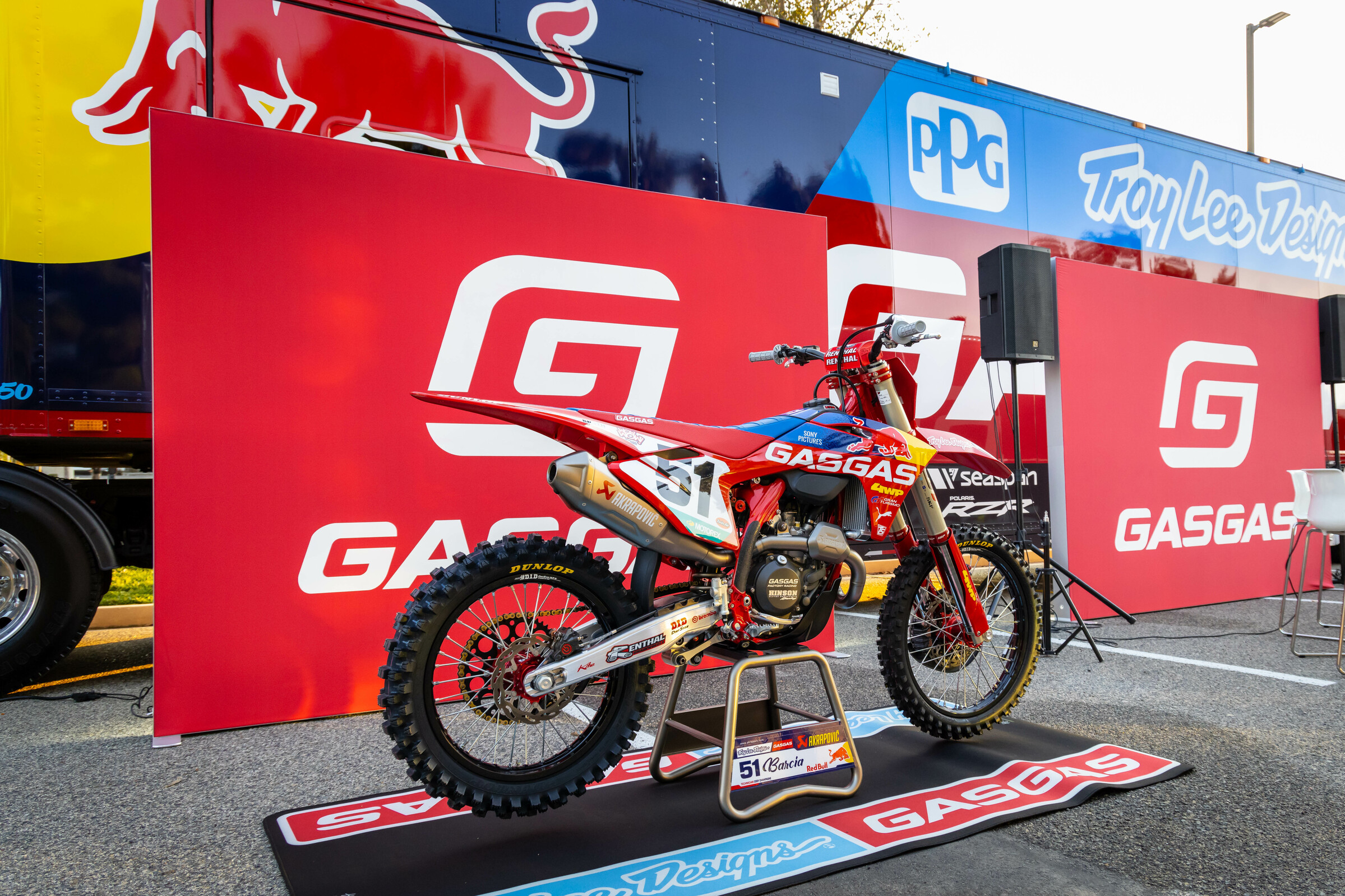 The all-new GasGas MC 450F machine for Justin Barcia.