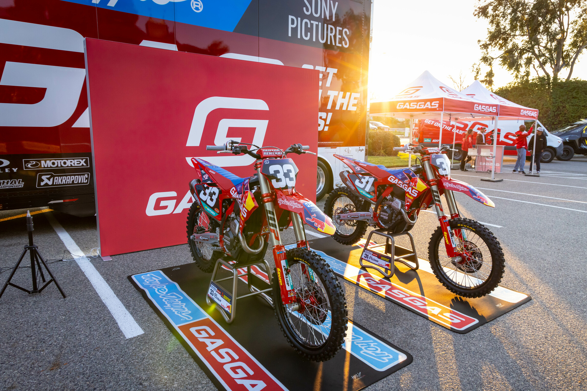Pierce Brown and Michael Mosiman's all-new GasGas MC 250F race machines.