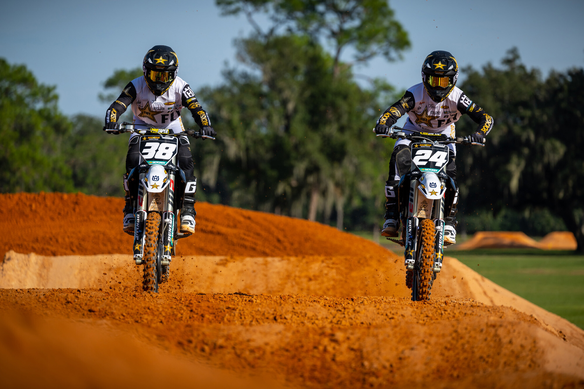 #38 Jalek Swoll and #24 RJ Hampshire