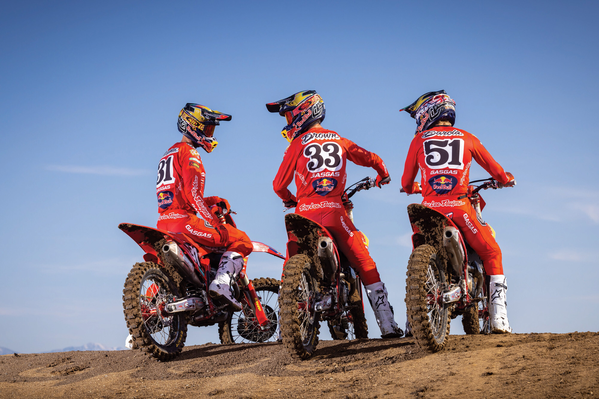 The 2023 Troy Lee Designs/Red Bull/GasGas team