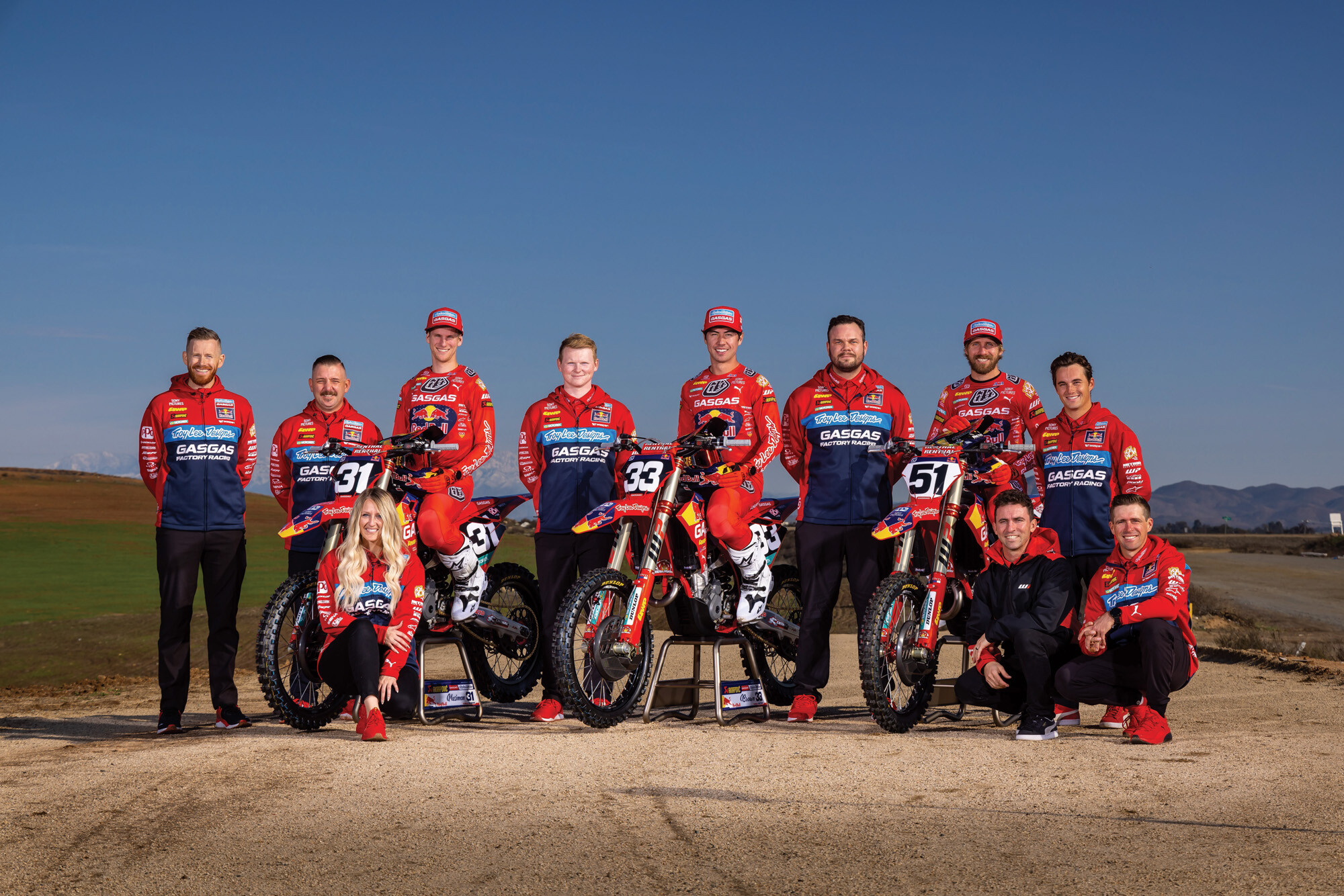 The 2023 Troy Lee Designs/Red Bull/GasGas team