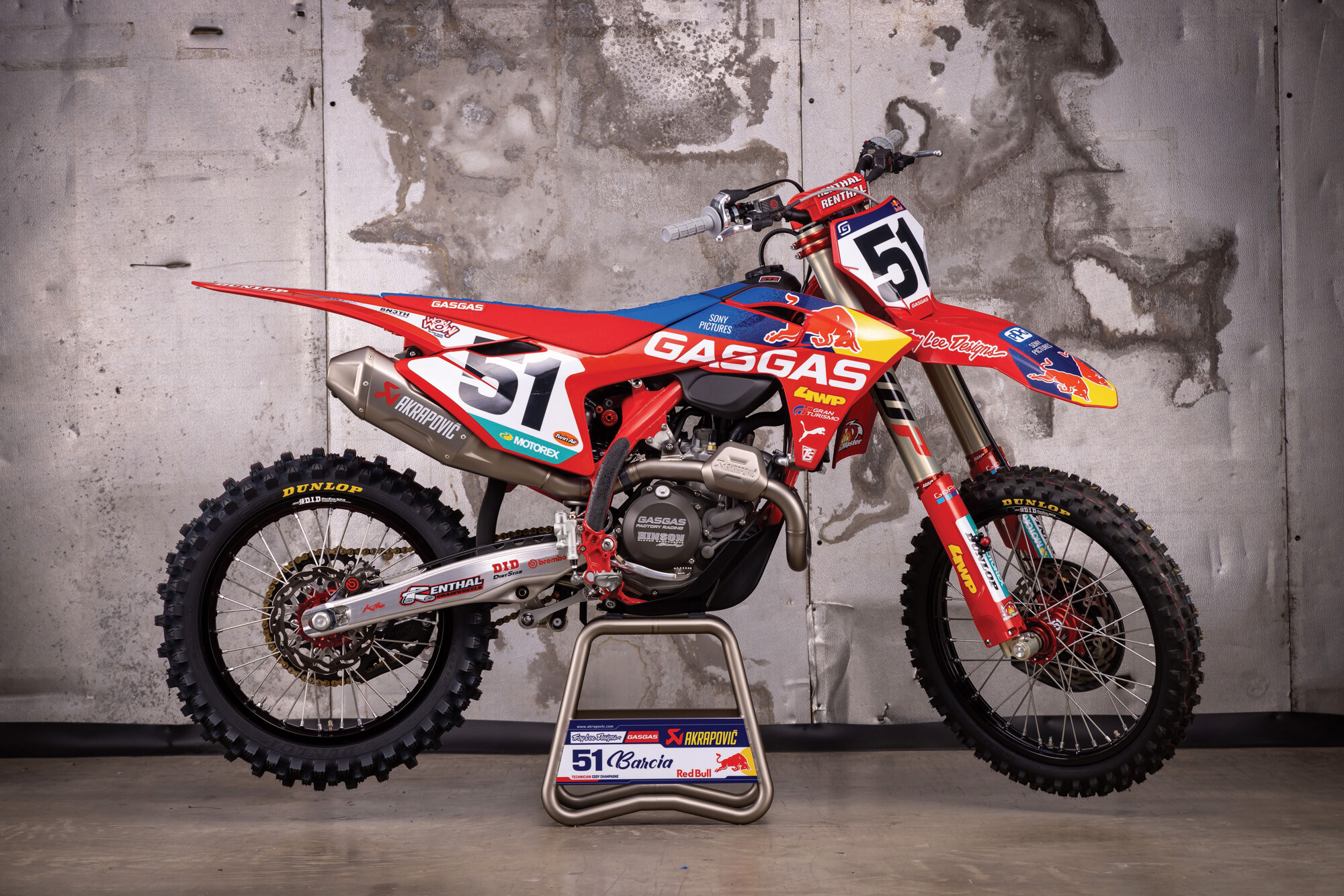 #51 Justin Barcia's GasGas MC 450F