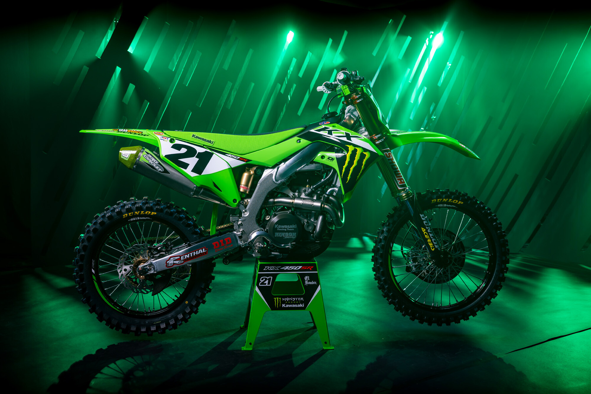 #21 Jason Anderson's Kawasaki KX450
