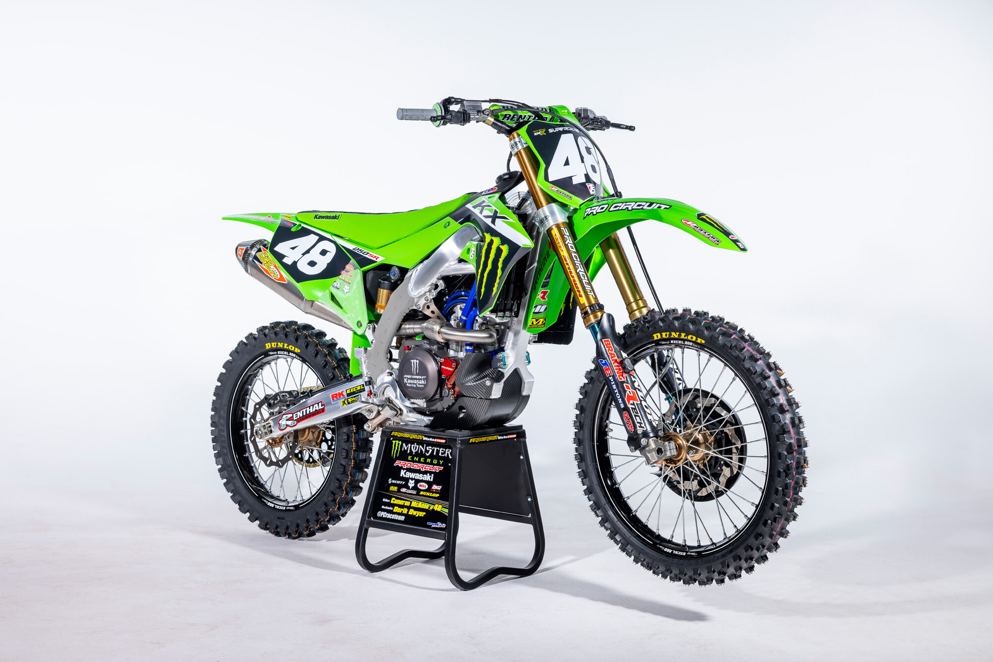 #48 Cameron McAdoo's Kawasaki KX250