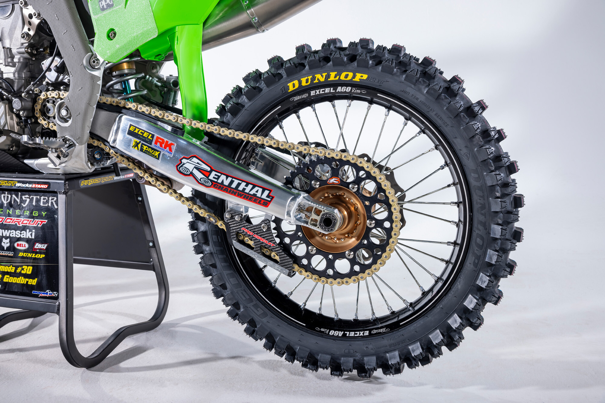 #30 Jo Shimoda's Kawasaki KX250