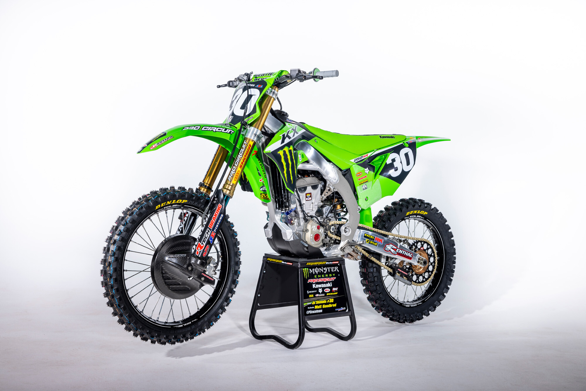 #30 Jo Shimoda's Kawasaki KX250