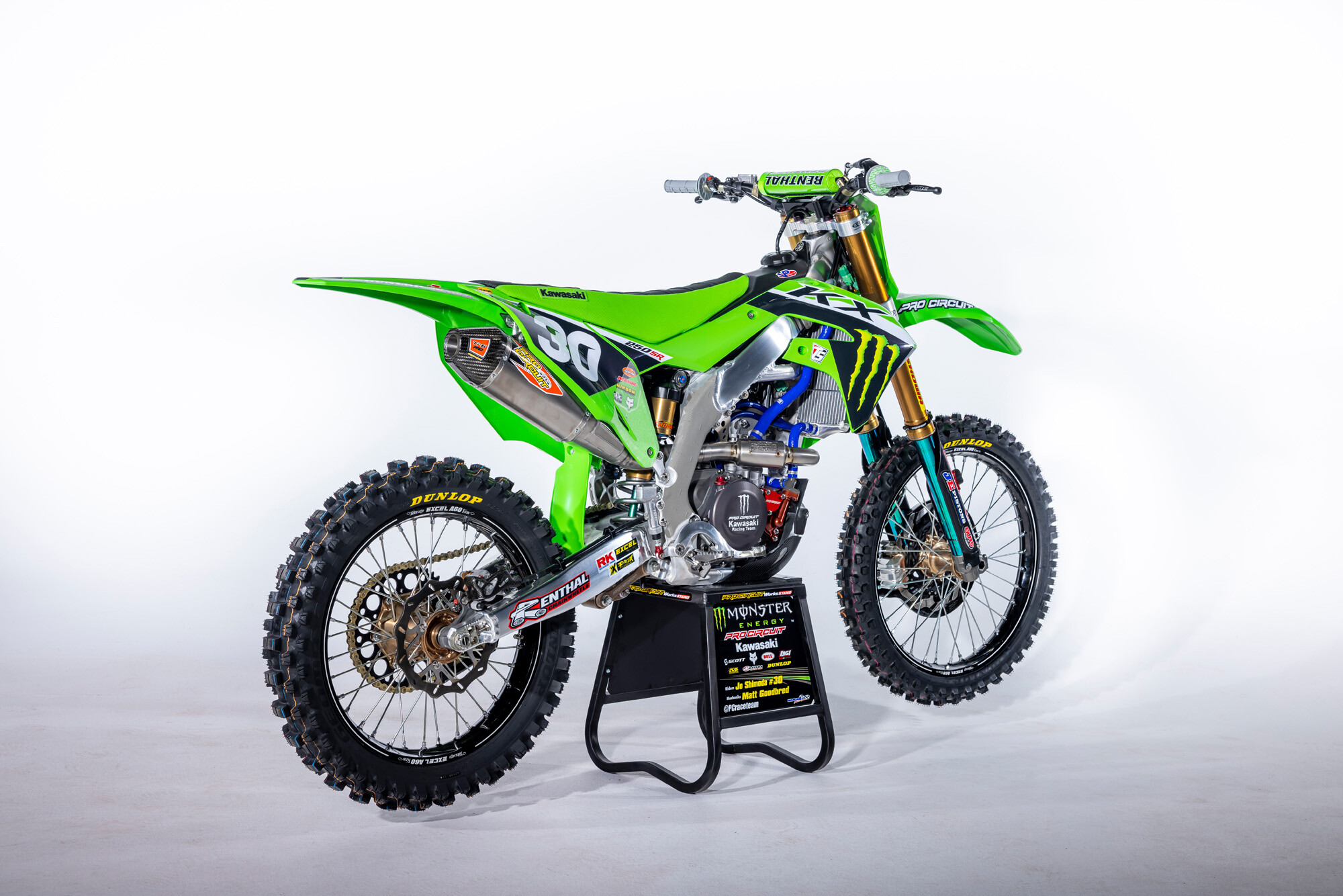#30 Jo Shimoda's Kawasaki KX250