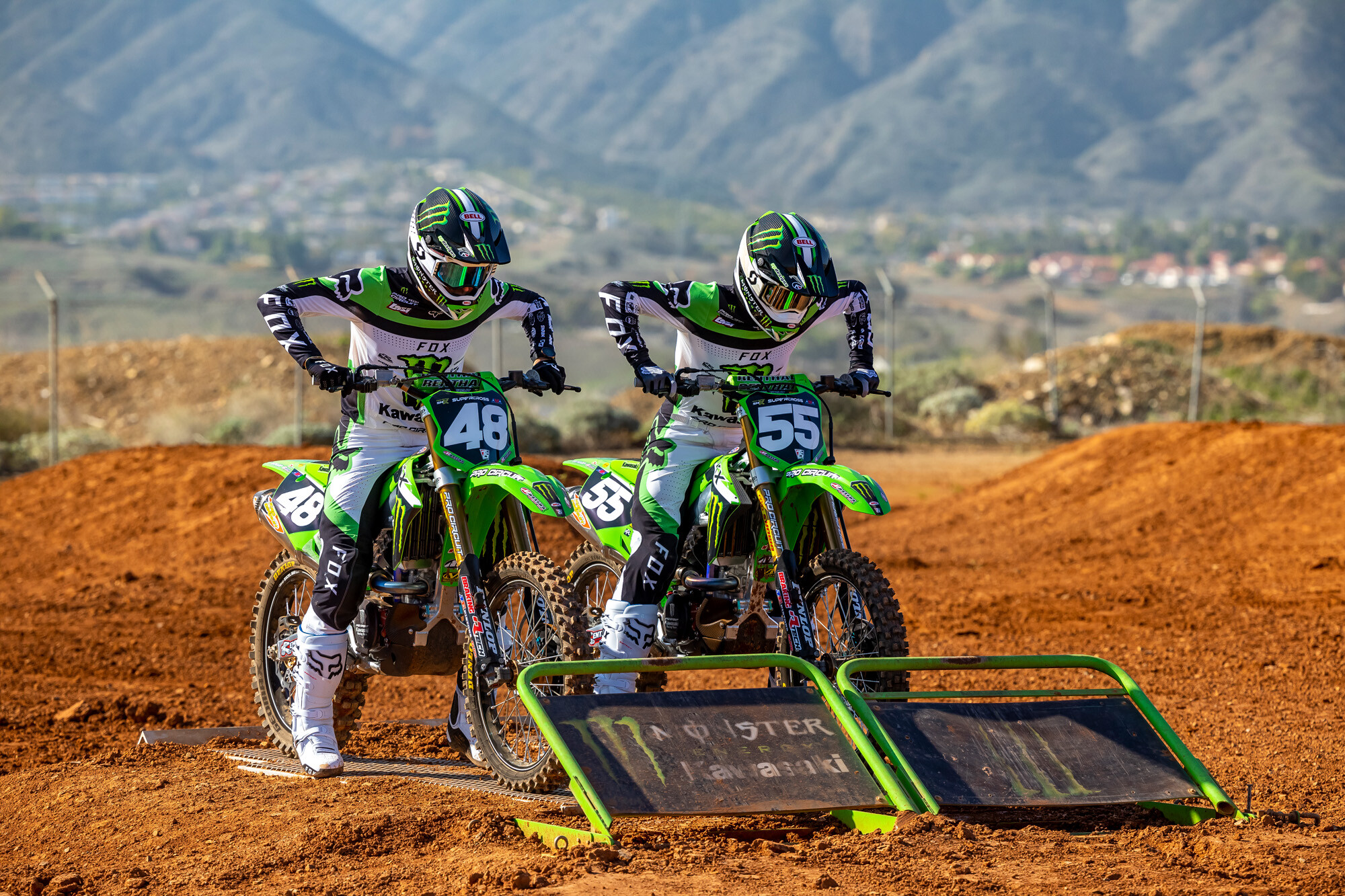 #48 Cameron McAdoo and #55 Austin Forkner