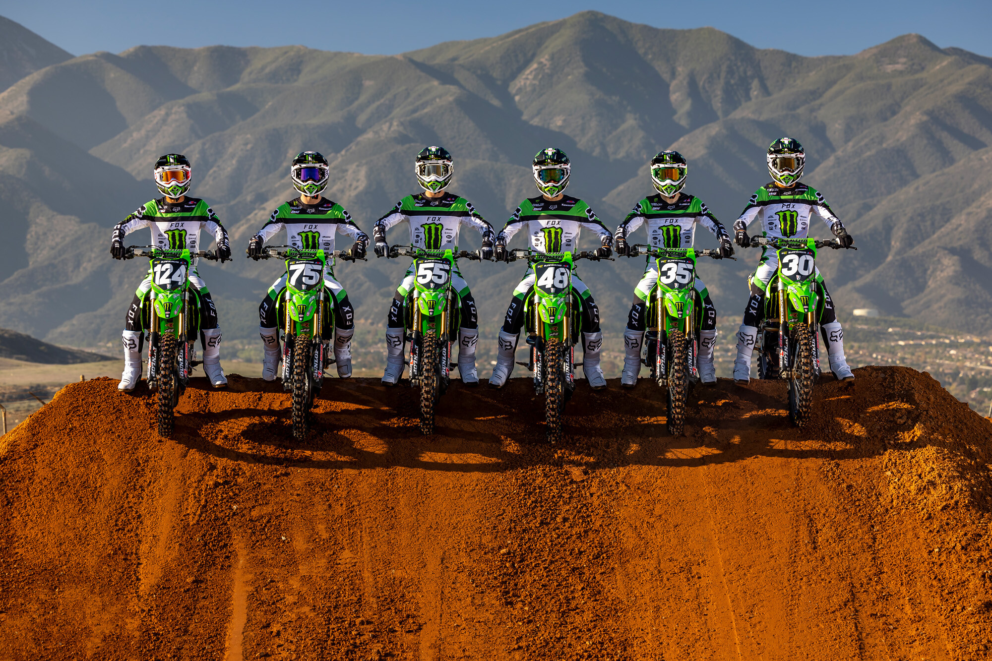 The 2023 Monster Energy/Pro Circuit Kawasaki team